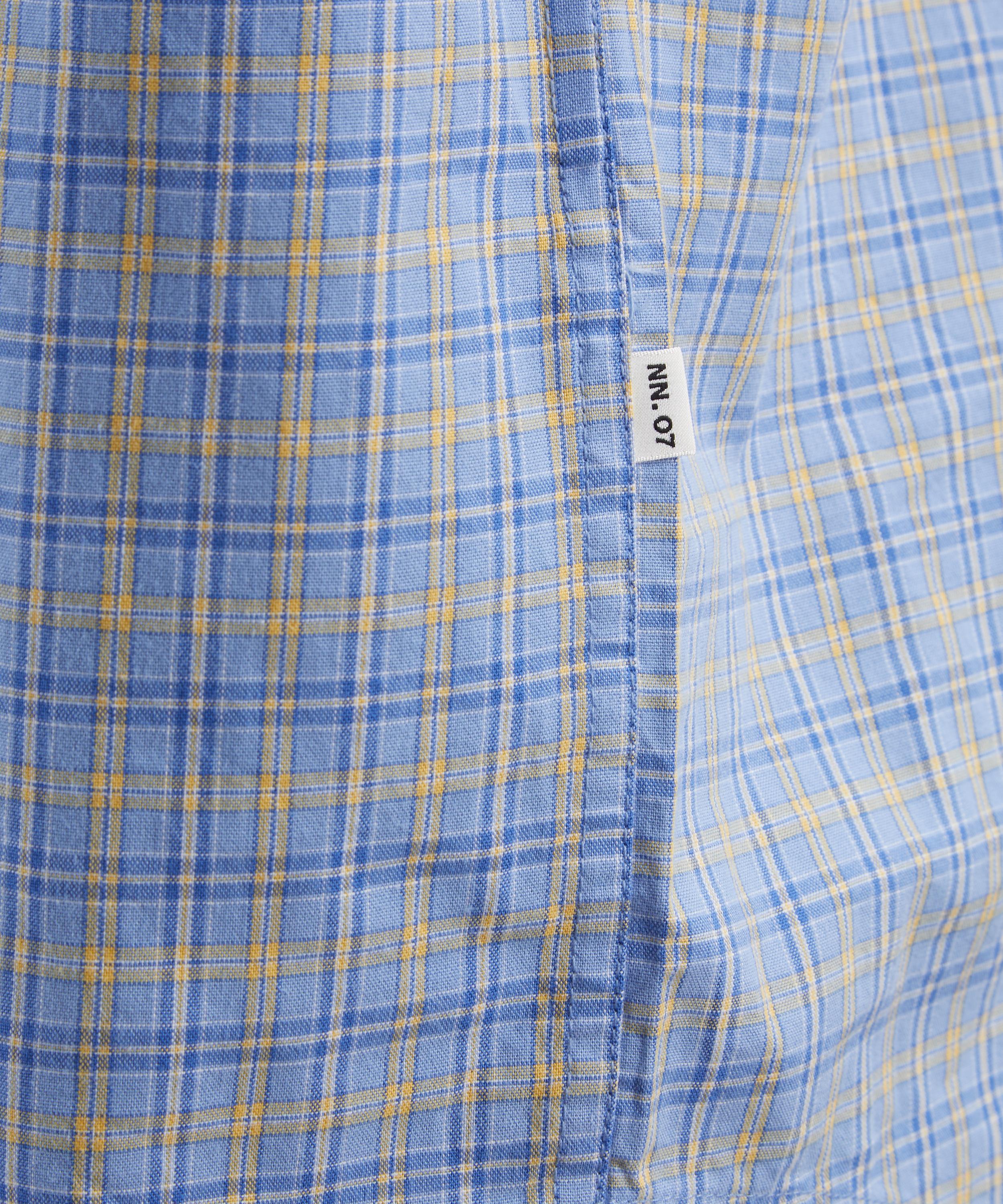 NN07 - Deon Blue Check Shirt image number 4