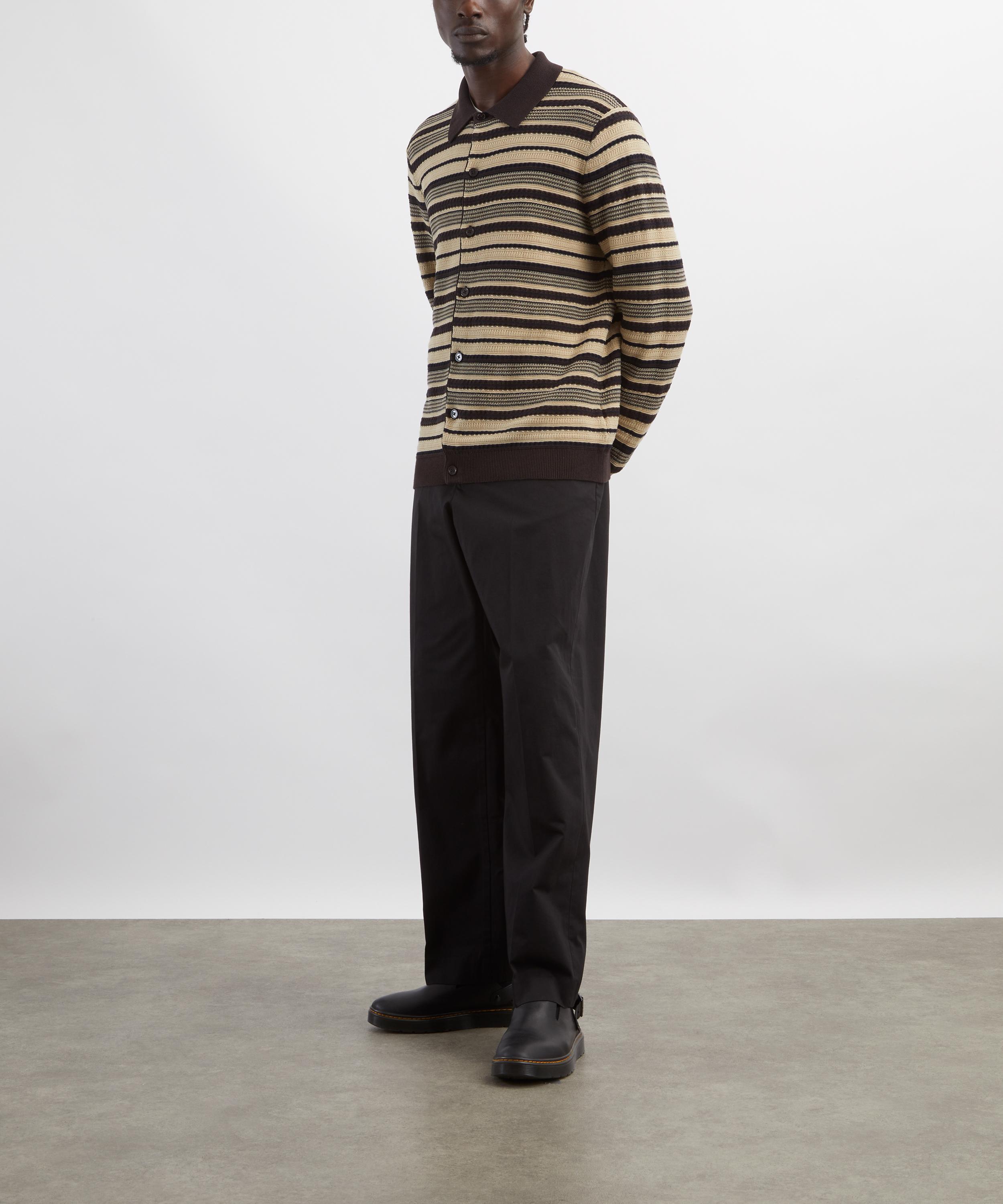 NN07 - Nolan Striped Cotton Polo image number 1