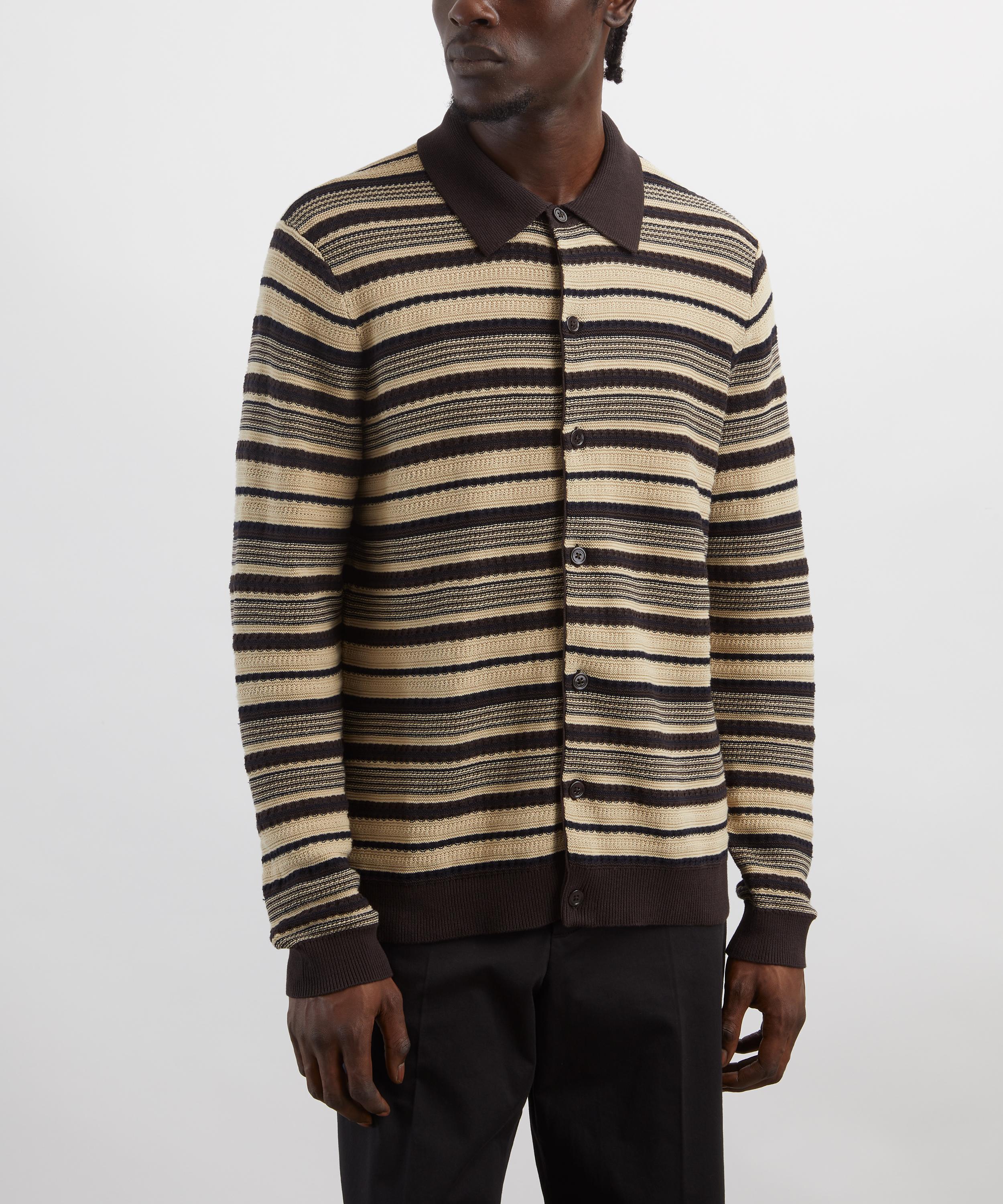 NN07 - Nolan Striped Cotton Polo image number 2