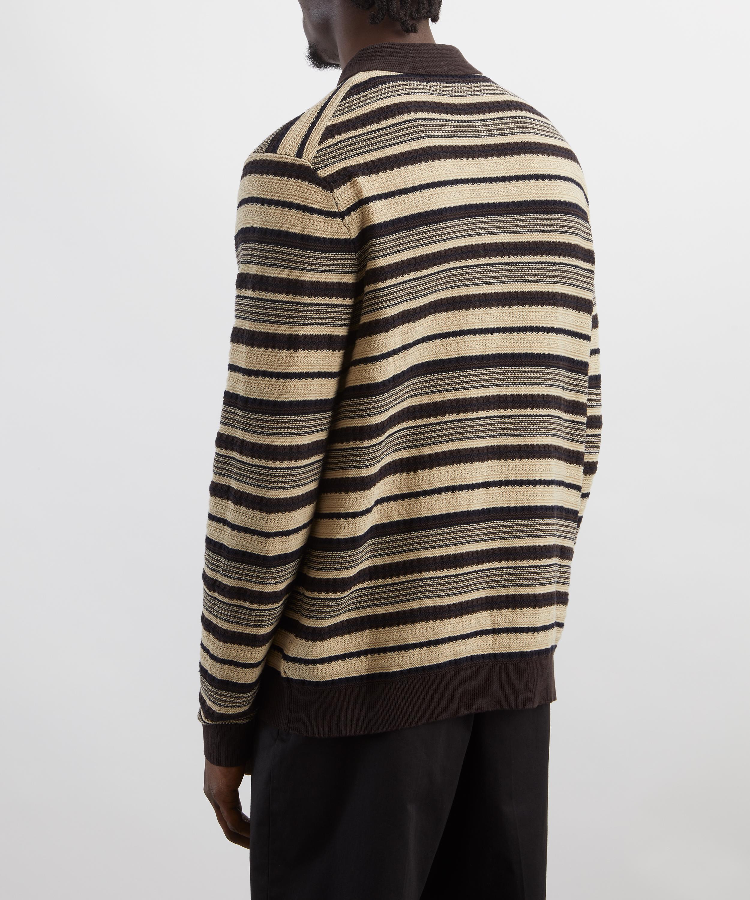 NN07 - Nolan Striped Cotton Polo image number 3