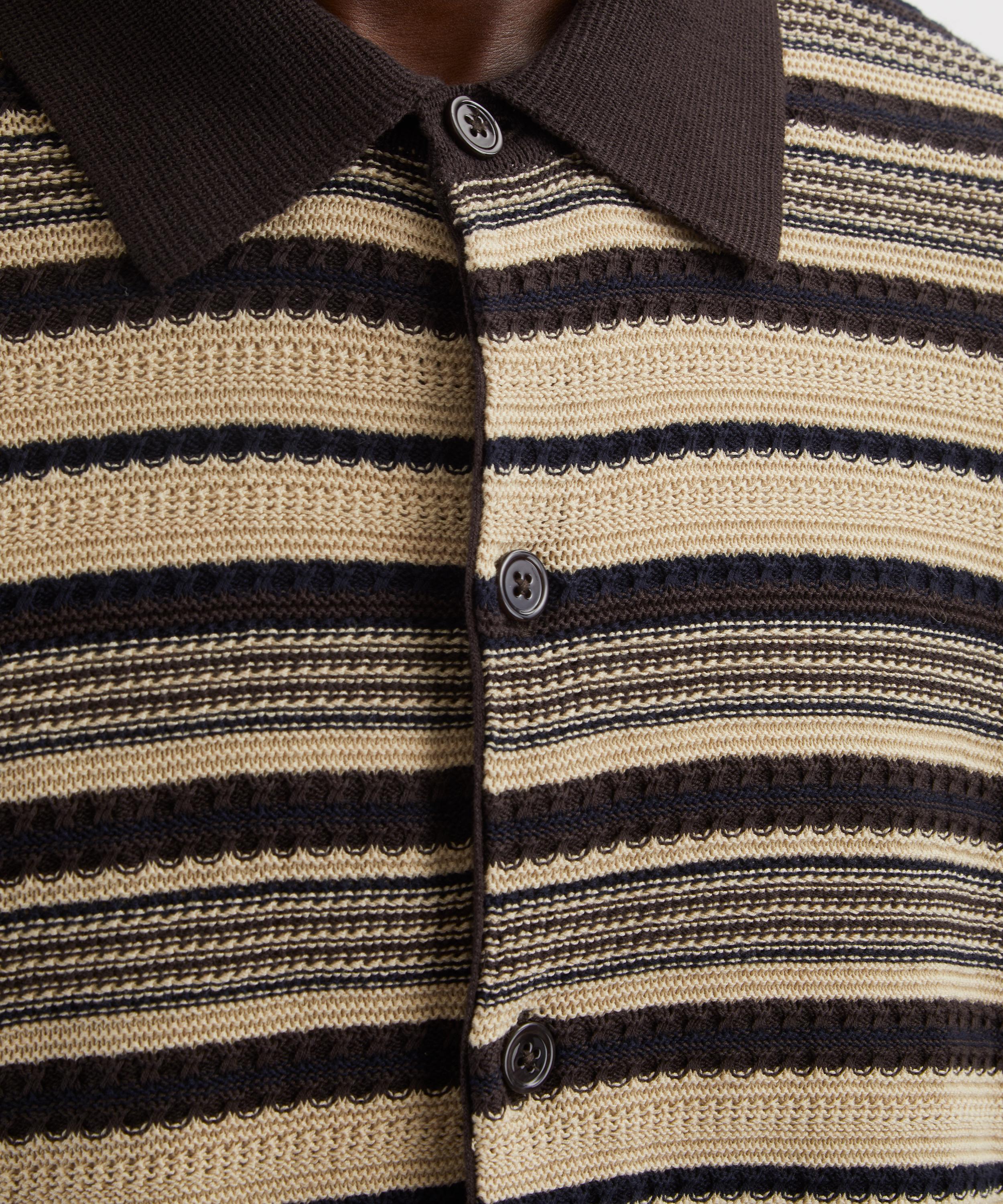 NN07 - Nolan Striped Cotton Polo image number 4