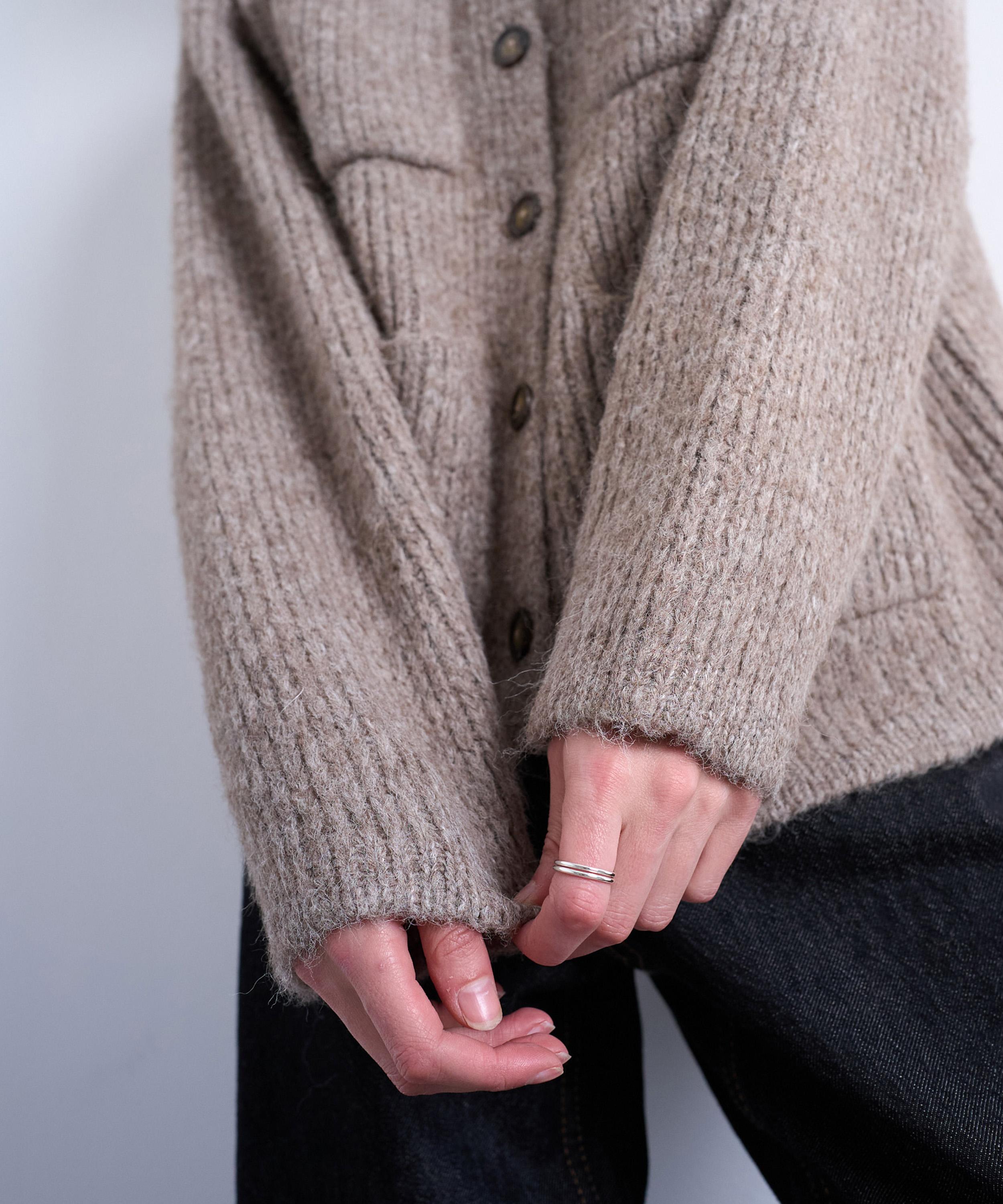 TOPSHOP - Oat Knitted Double Pocket Jacket image number 2