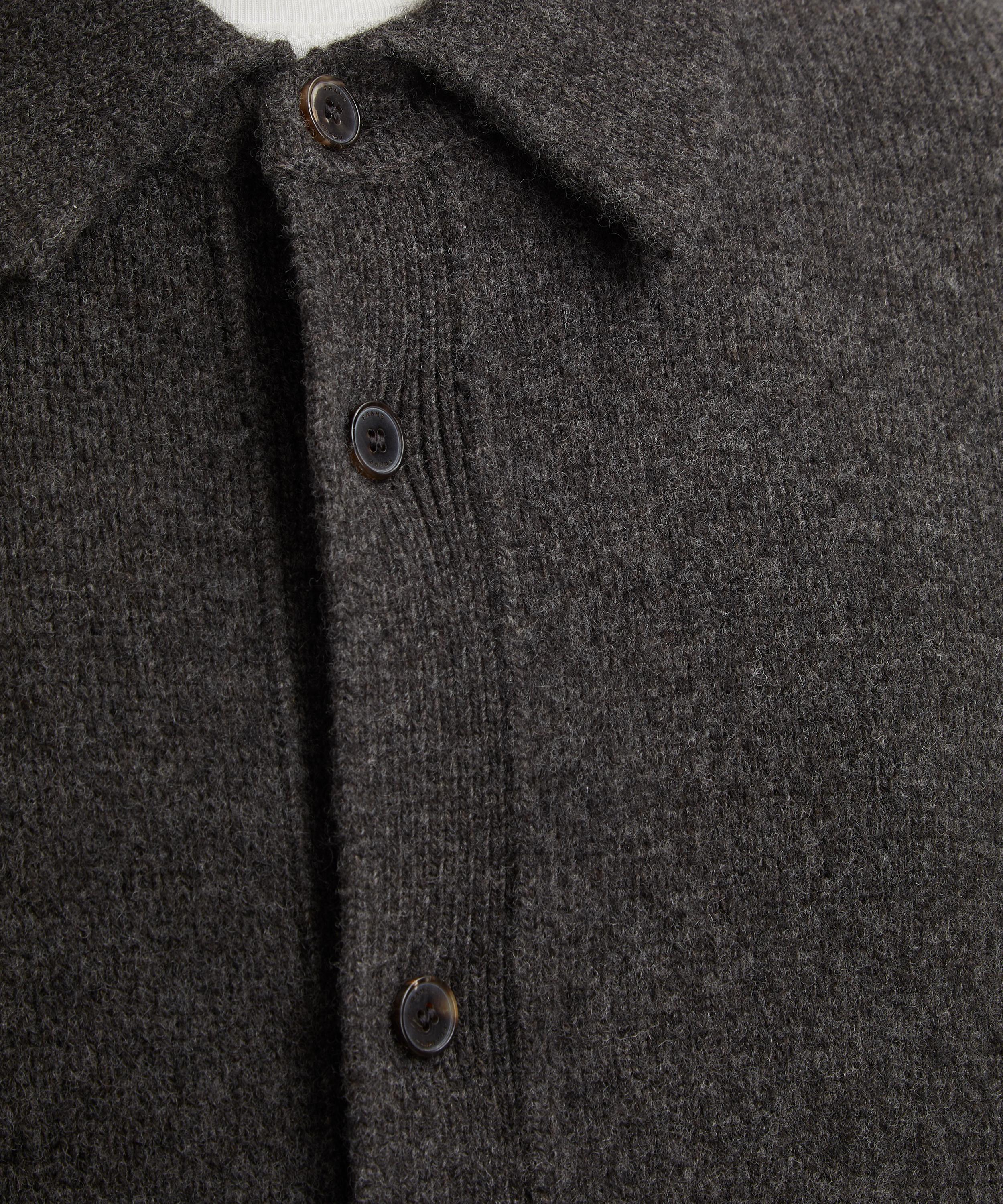 Frame - Long-Sleeve Wool-Blend Knitted Shirt image number 4