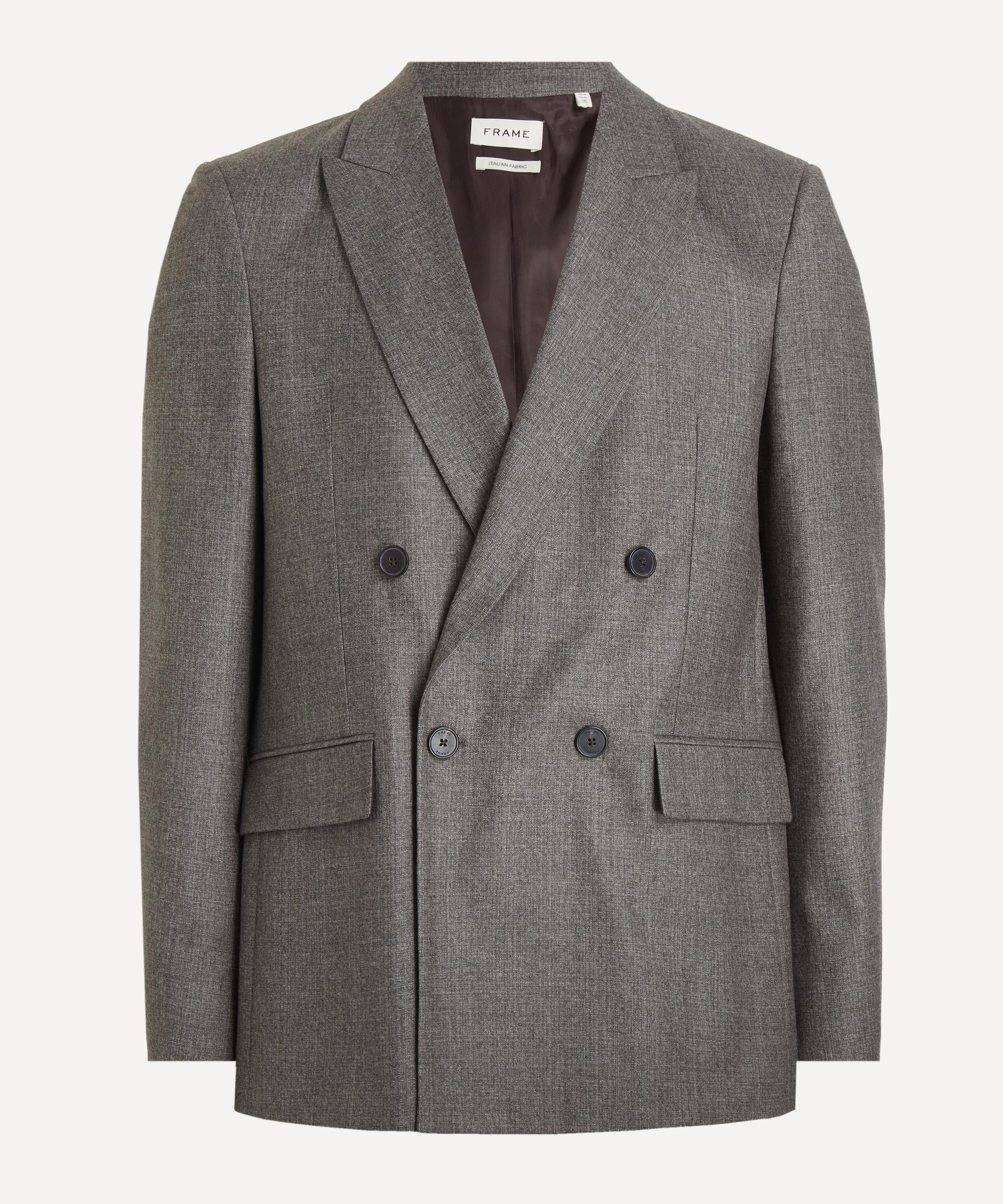 Frame - Double-Breasted Wool Blazer