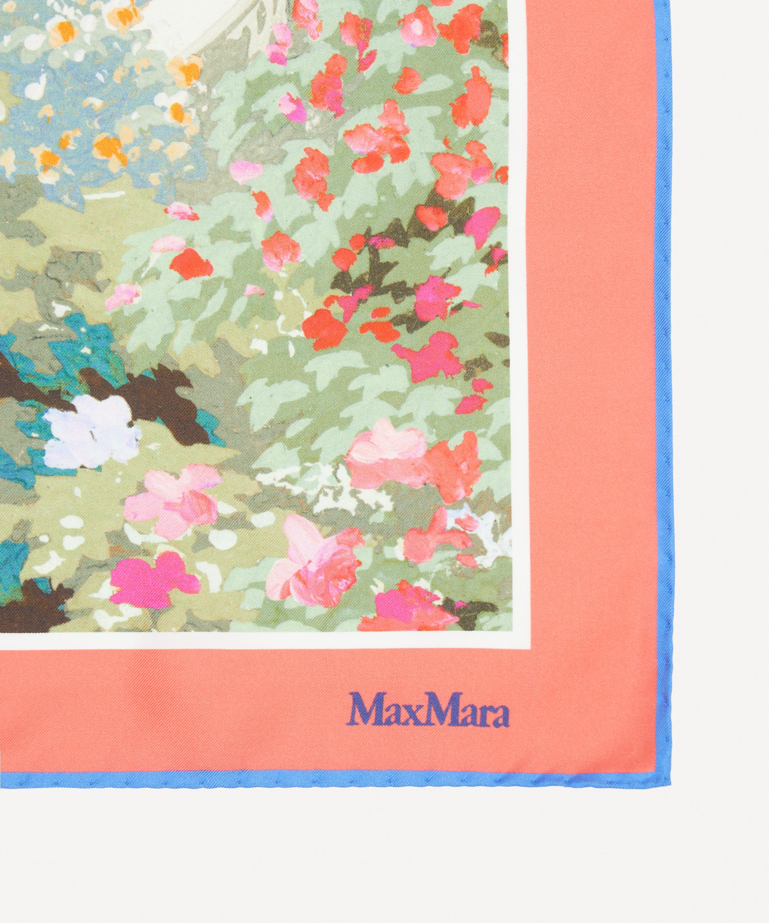 Max Mara - Floral Printed Silk Scarf image number 2