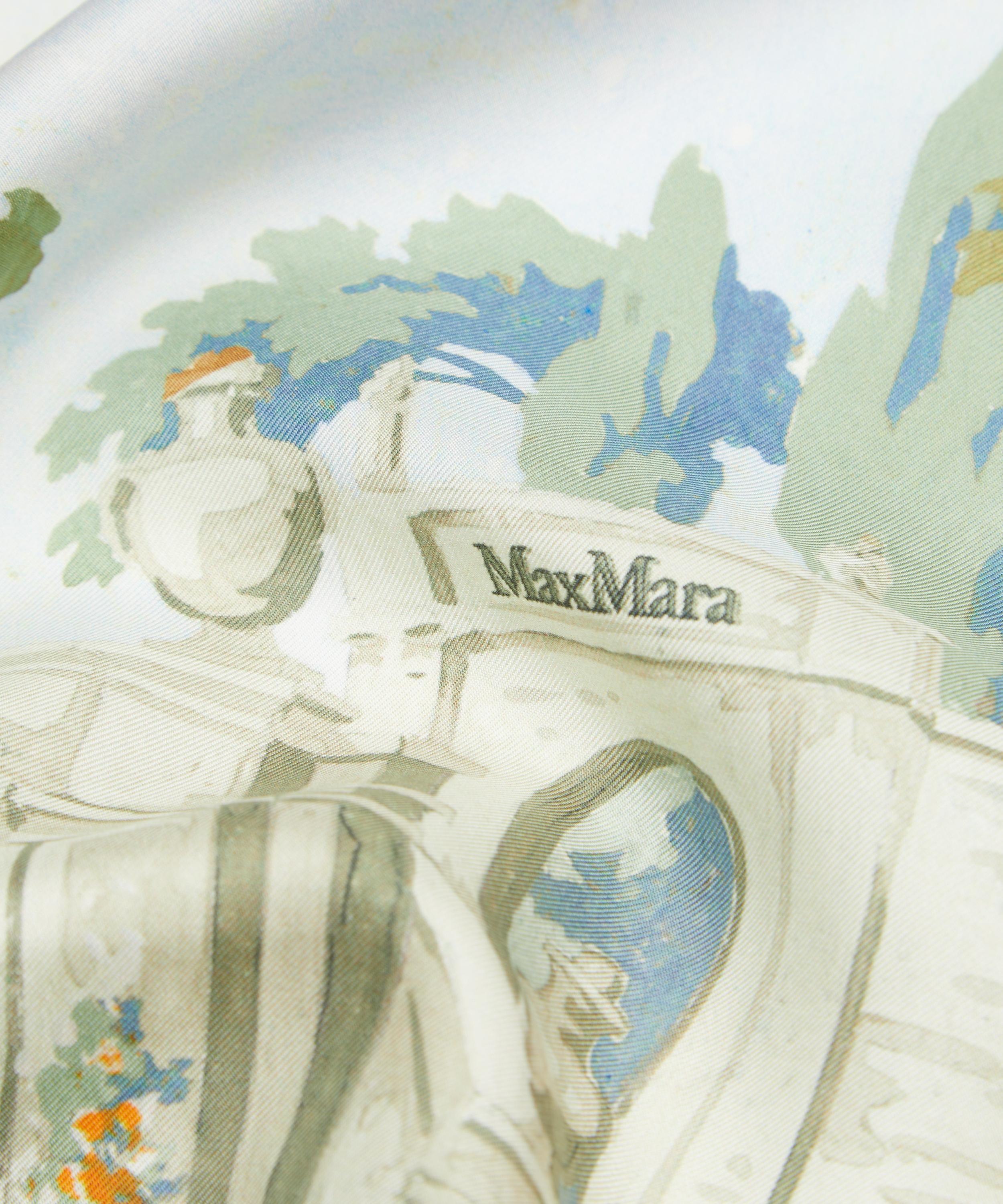 Max Mara - Floral Printed Silk Scarf image number 3