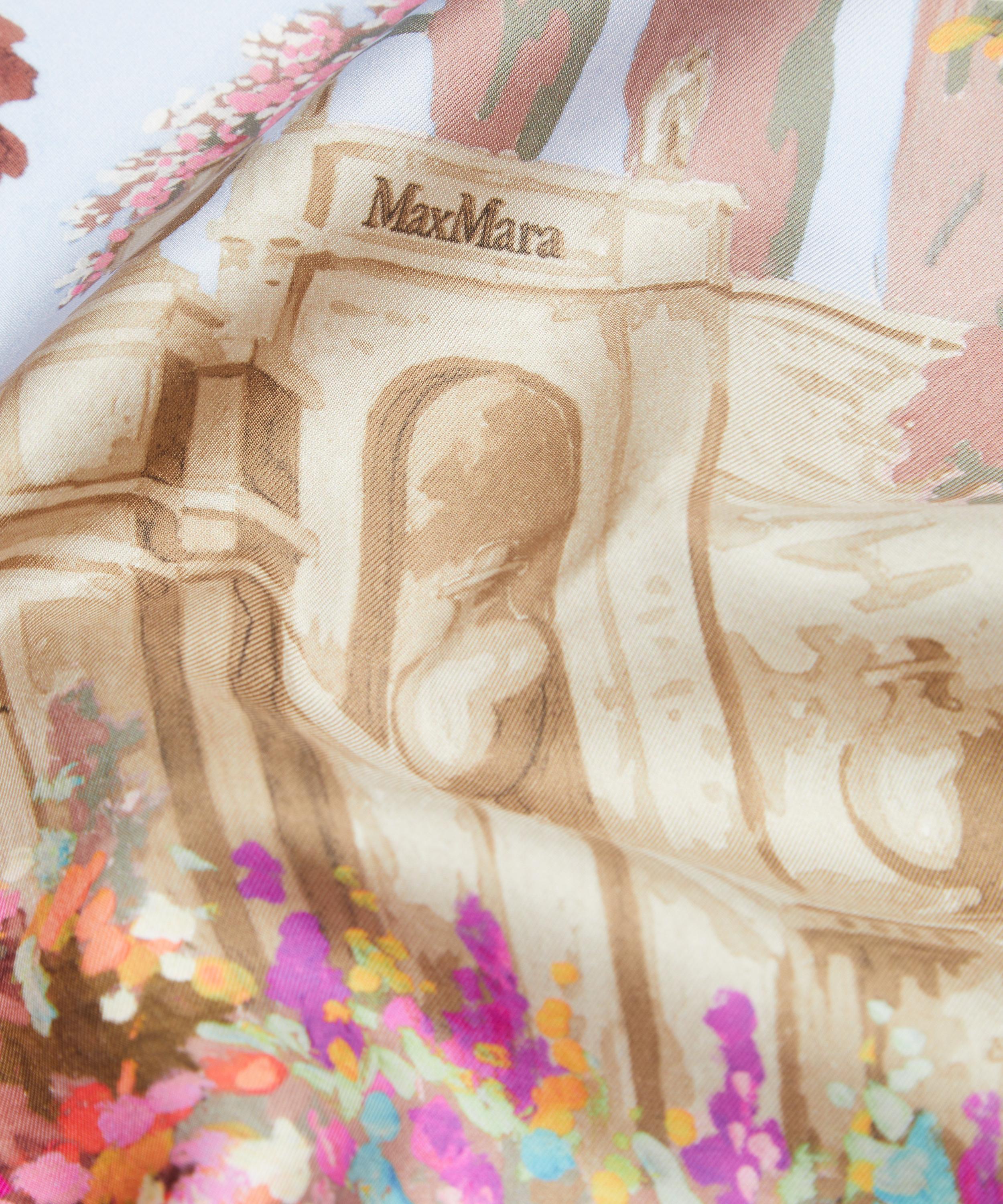 Max Mara - Floral Printed Silk Scarf image number 2