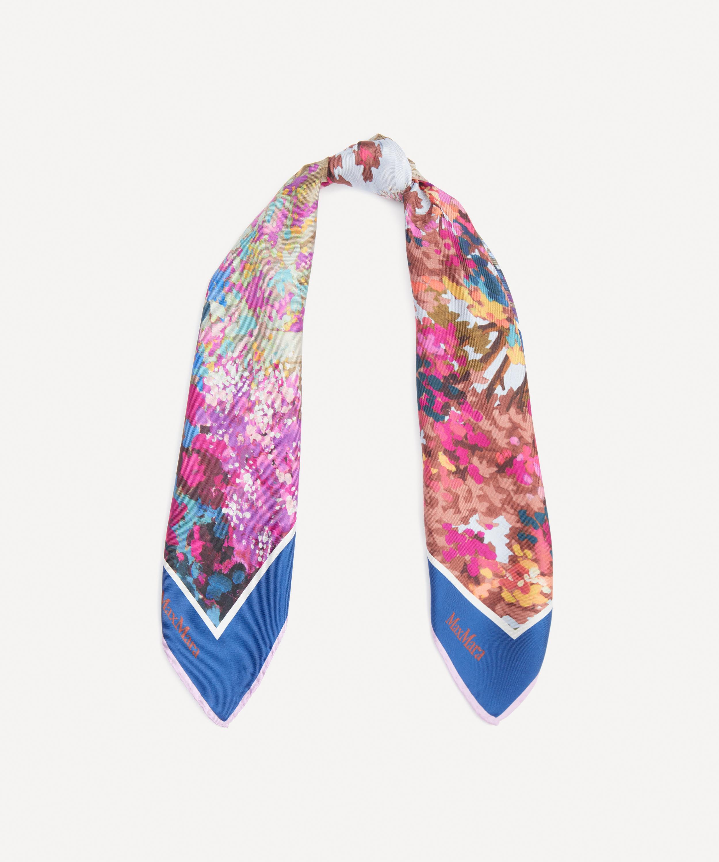 Max Mara - Floral Printed Silk Scarf image number 3