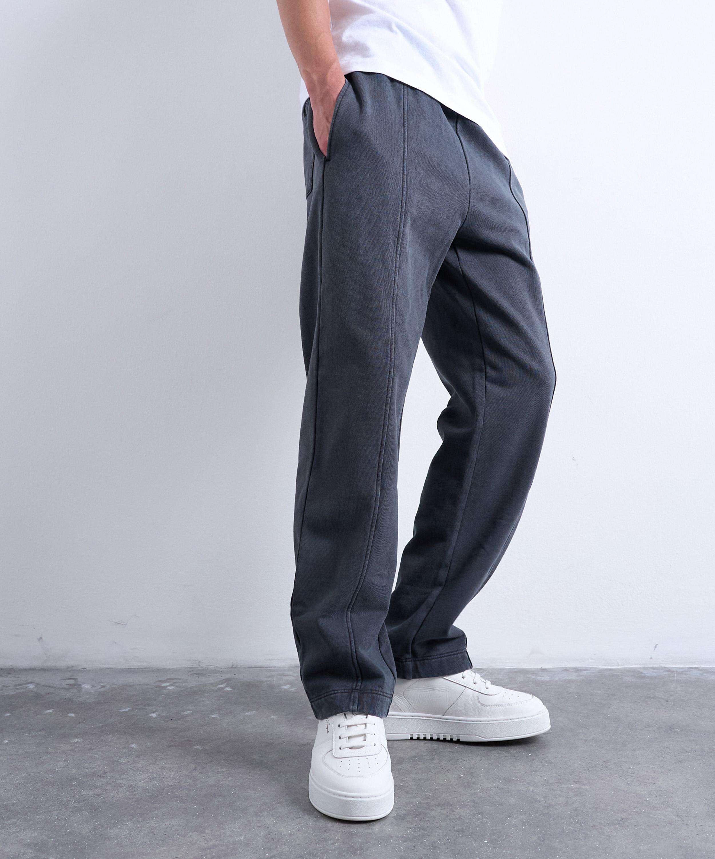 TOPMAN - Washed Black Straight Leg Joggers