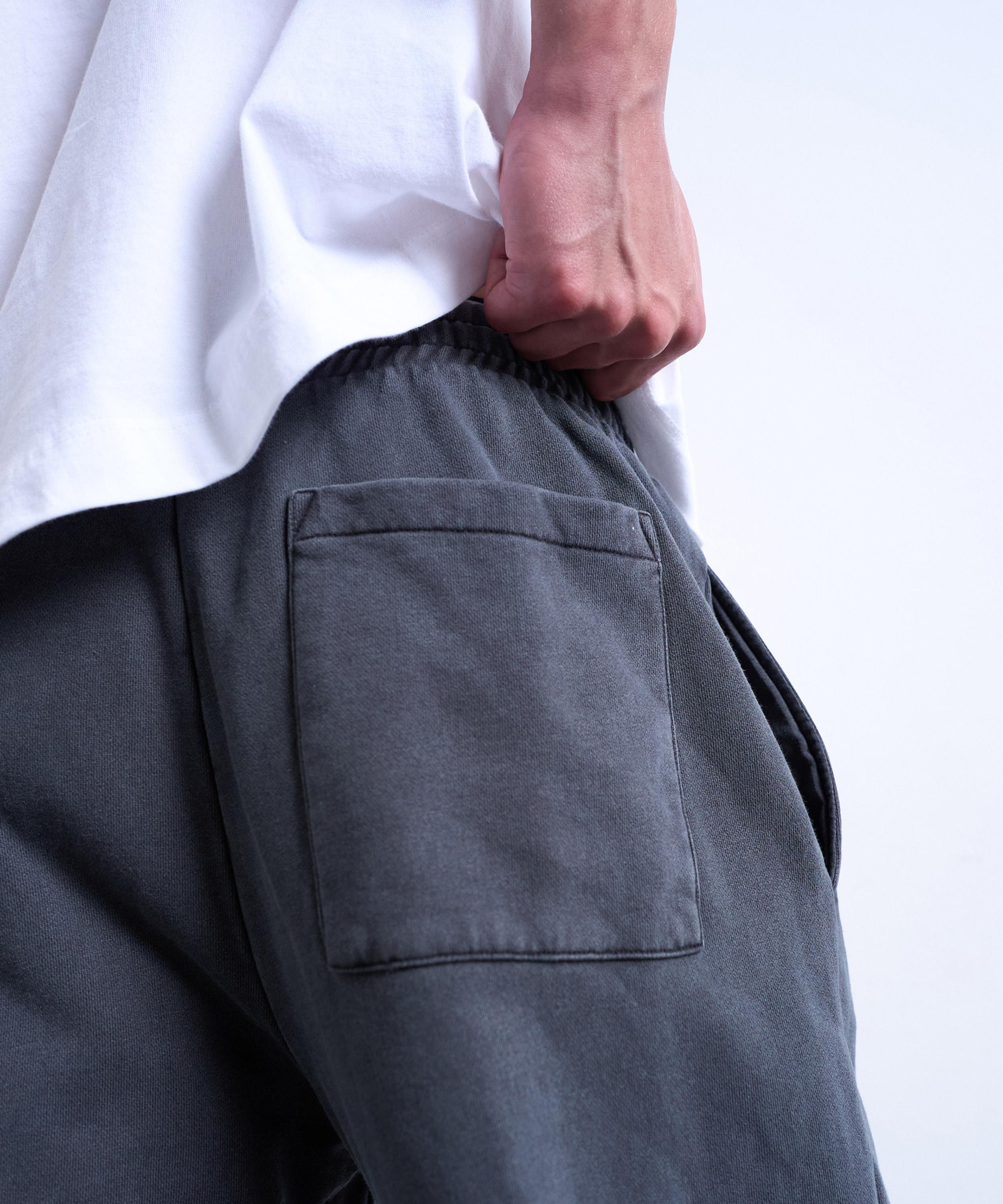 TOPMAN - Washed Black Straight Leg Joggers image number 3