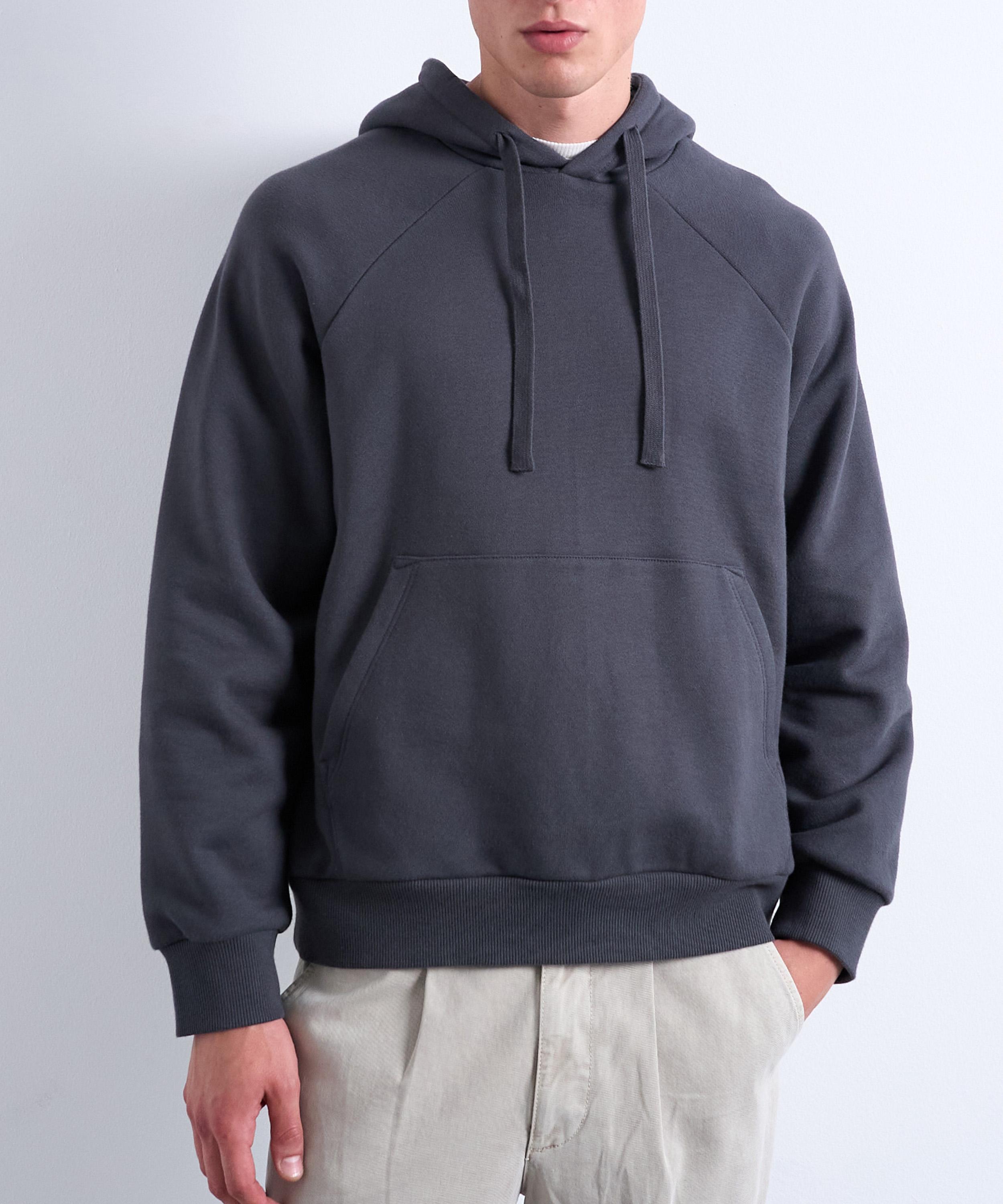 TOPMAN - Charcoal Boxy Fit Hoodie