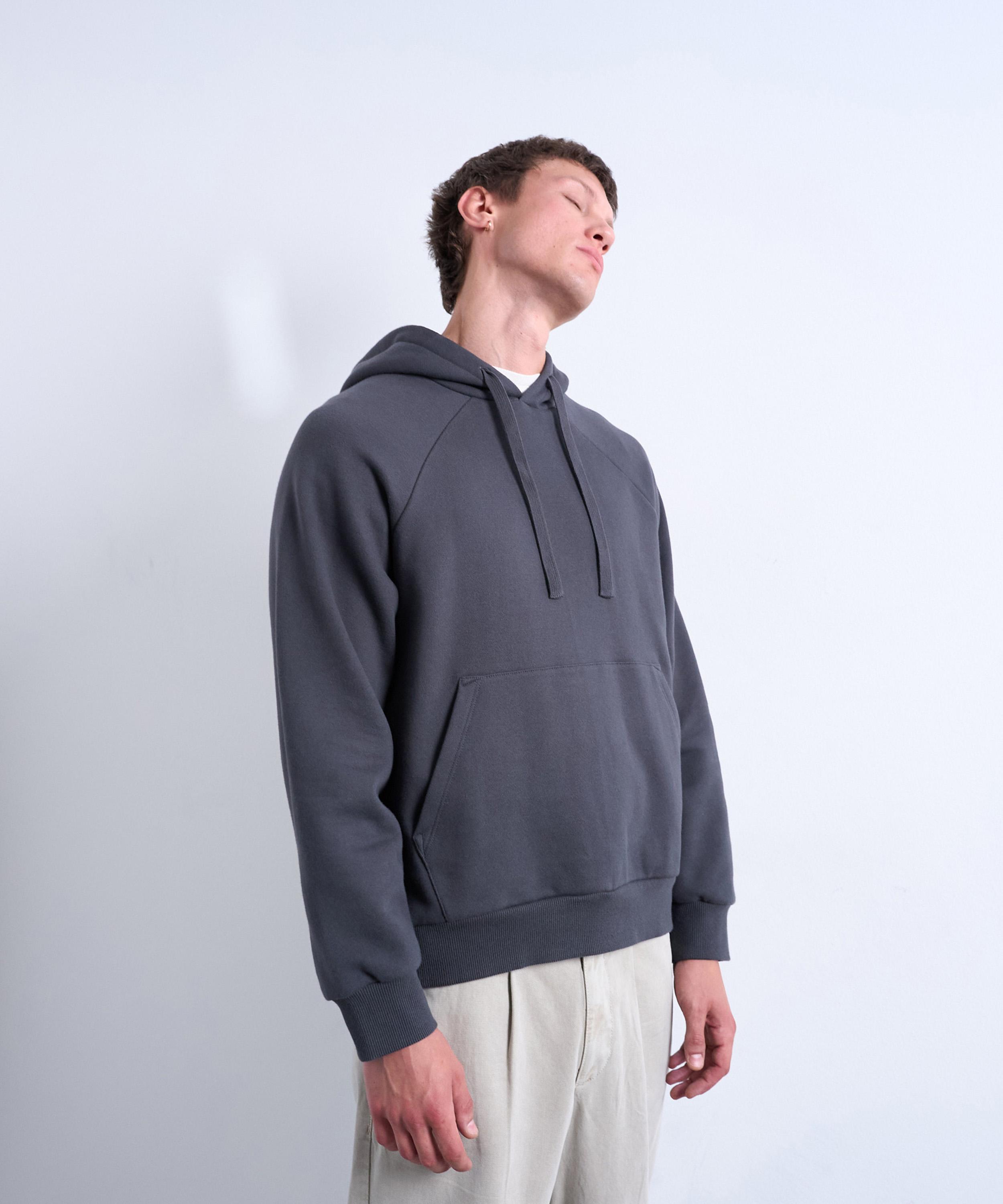 TOPMAN - Charcoal Boxy Fit Hoodie image number 2