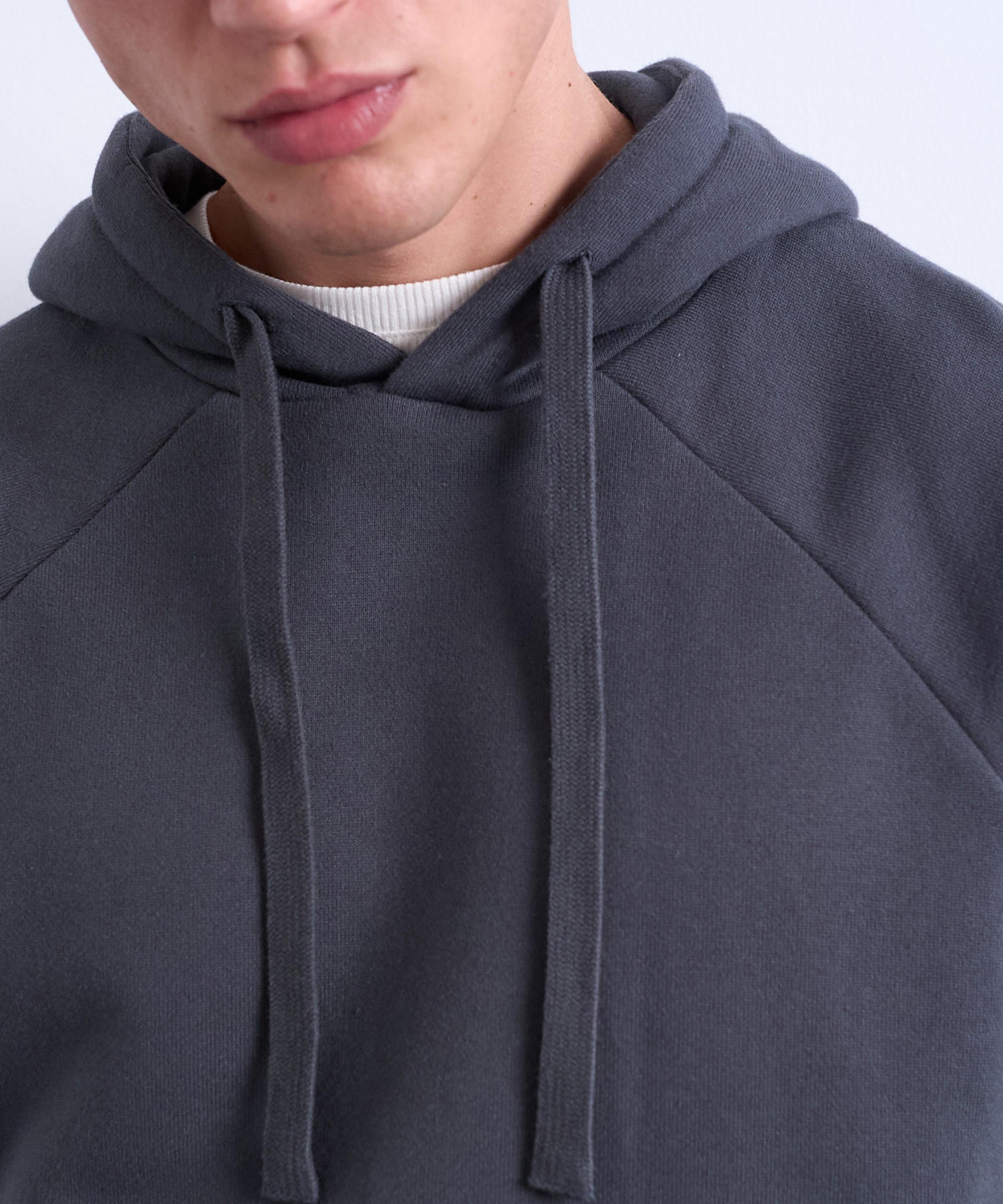 TOPMAN - Charcoal Boxy Fit Hoodie image number 3