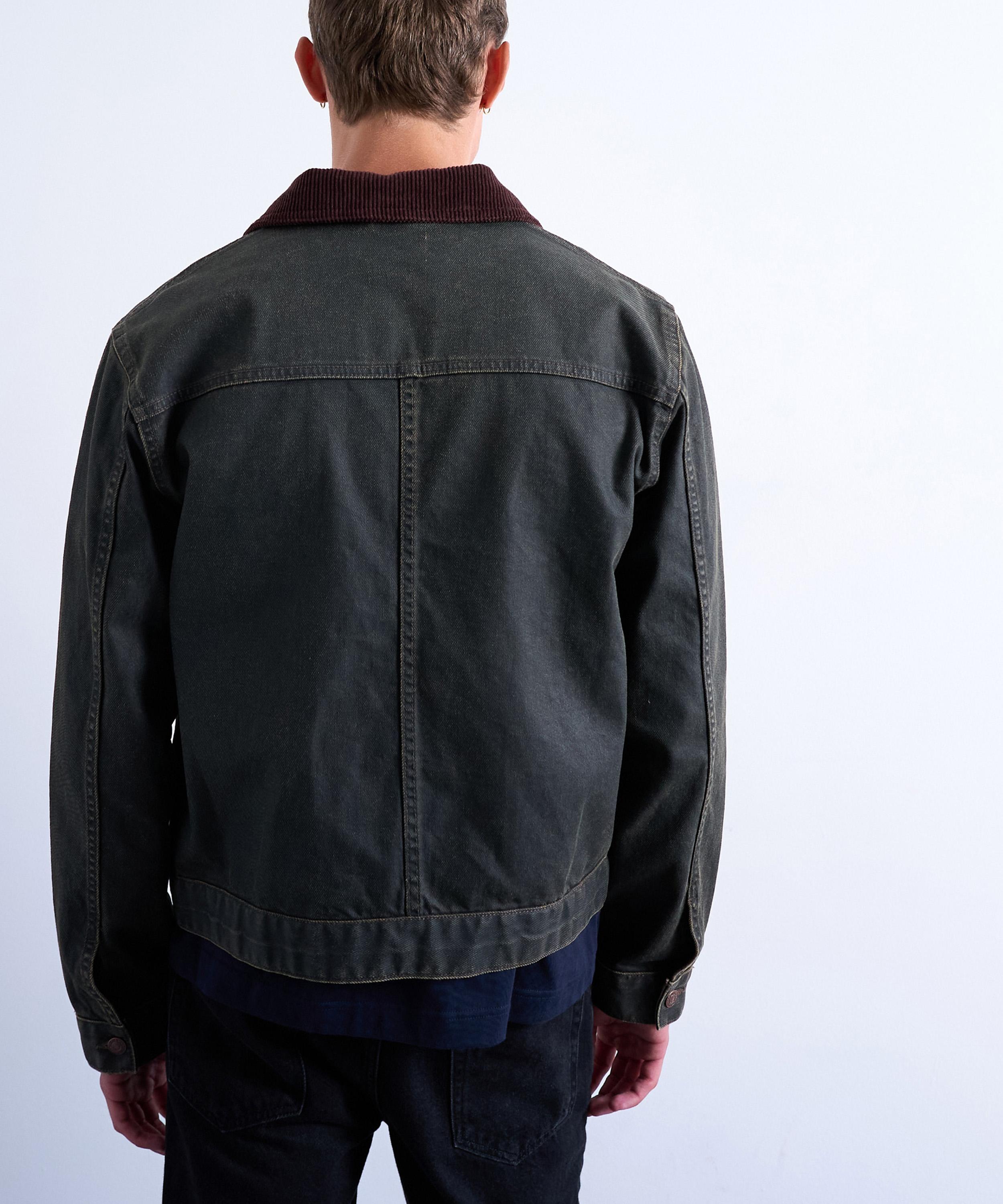 TOPMAN - Brown Relaxed Denim Shacket image number 4