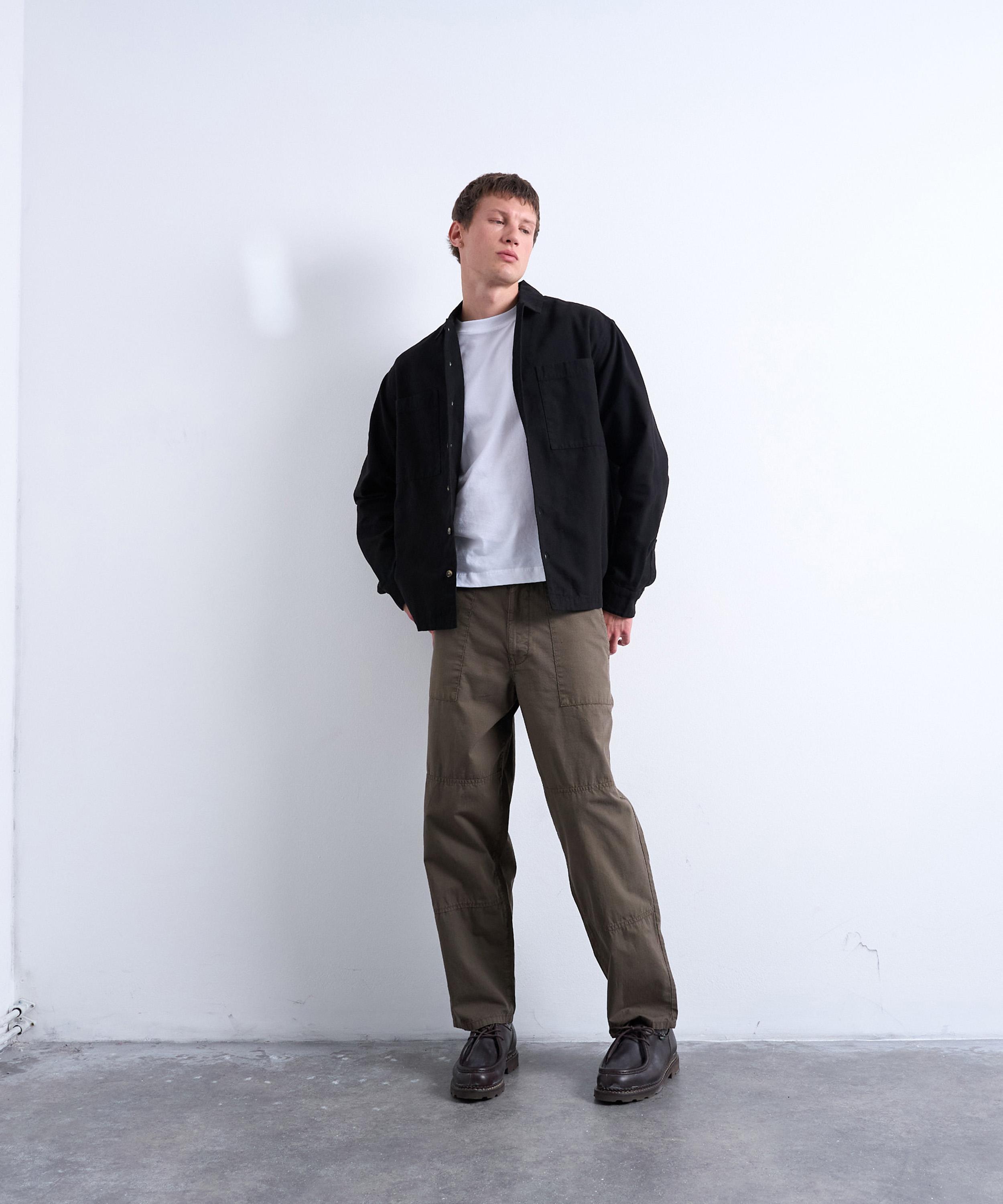 TOPMAN - Twill Overshirt image number 1