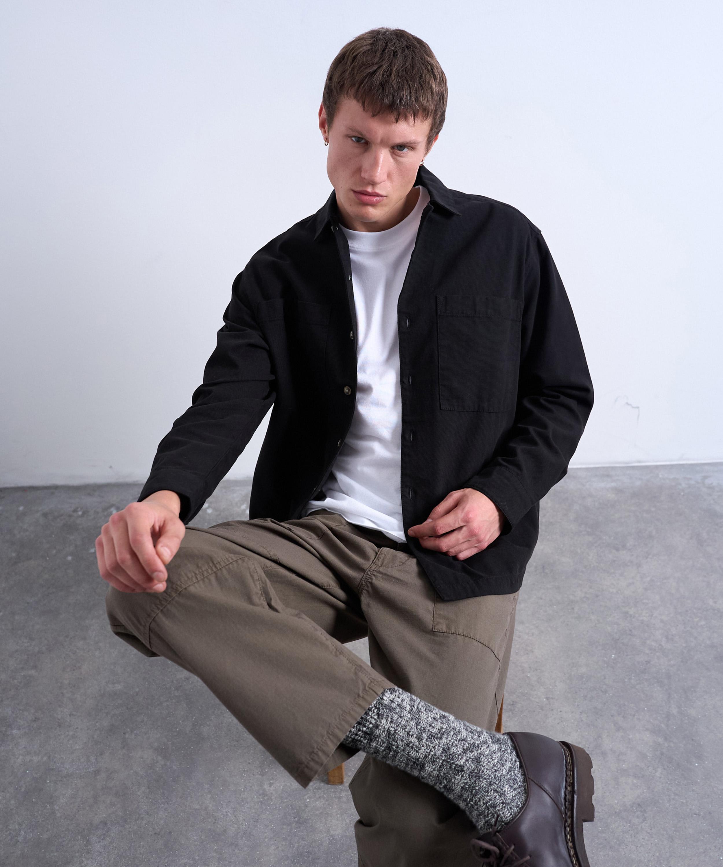 TOPMAN - Twill Overshirt image number 2