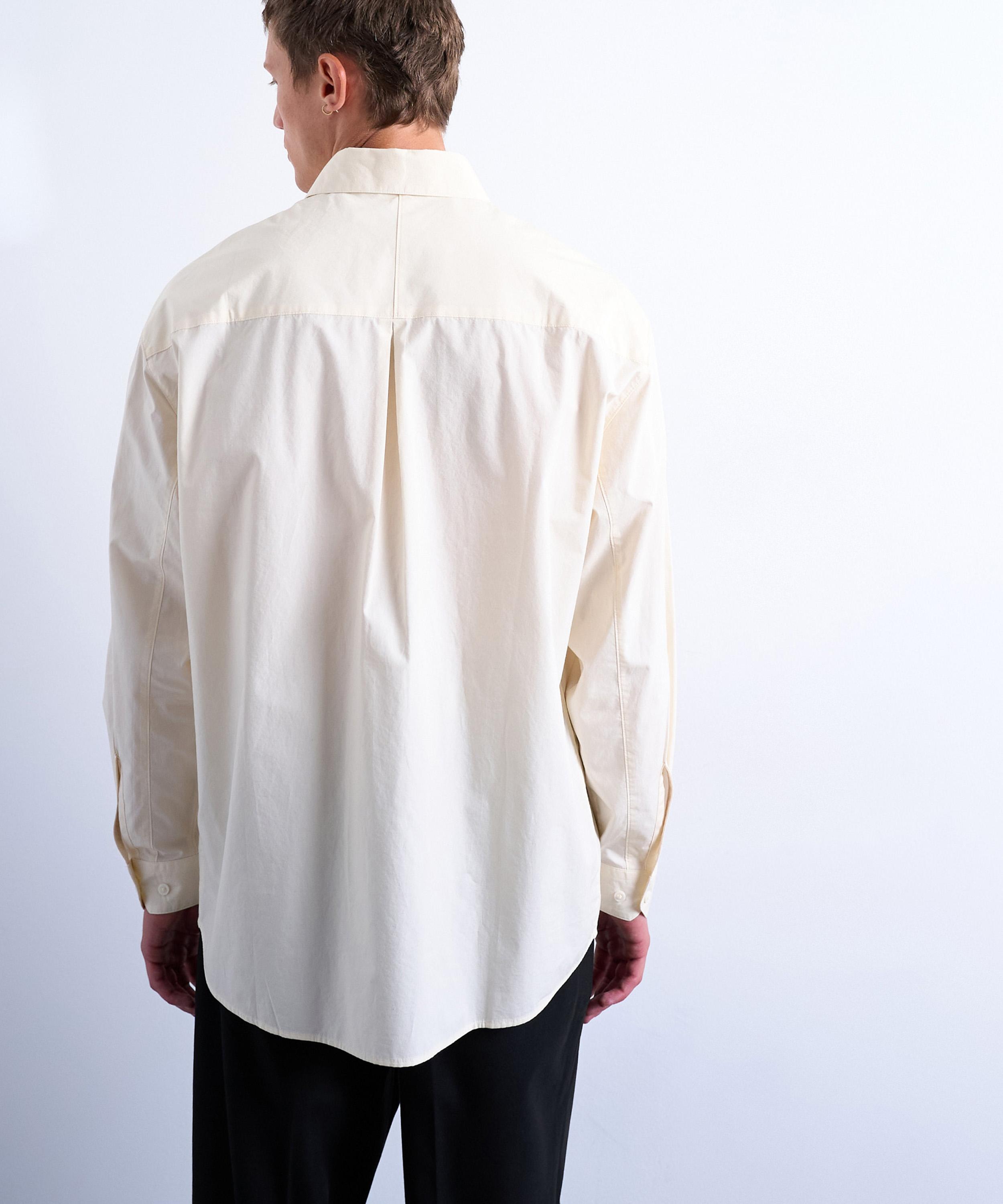 TOPMAN - Light Yellow Oversized Fit Formal Shirt image number 4