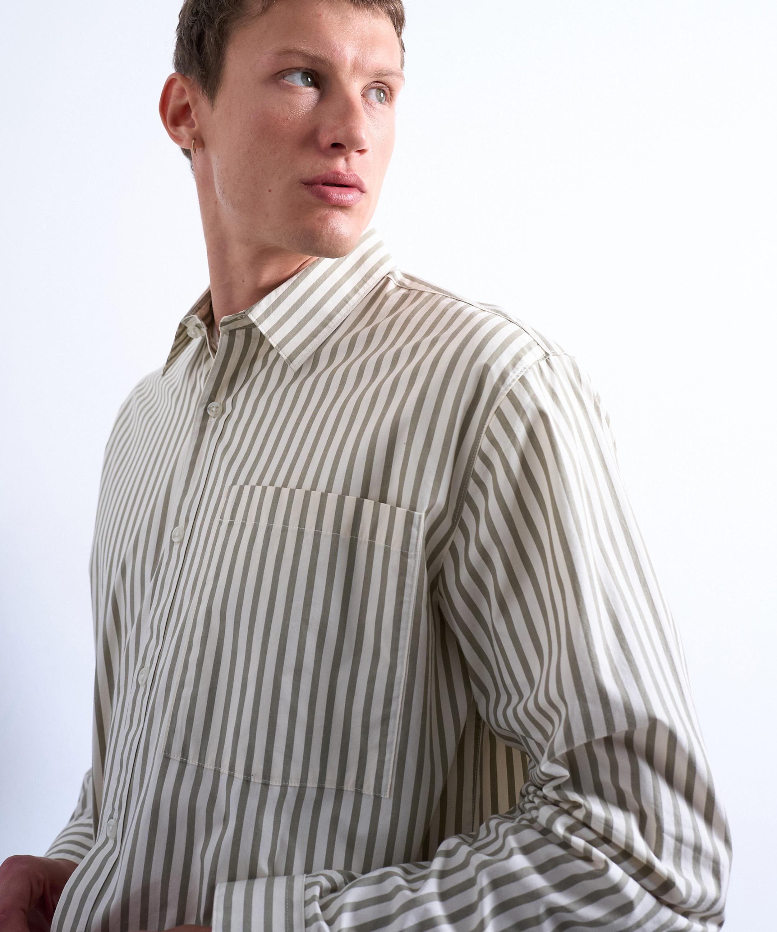 TOPMAN - Relaxed Fit Stripe Shirt image number 2