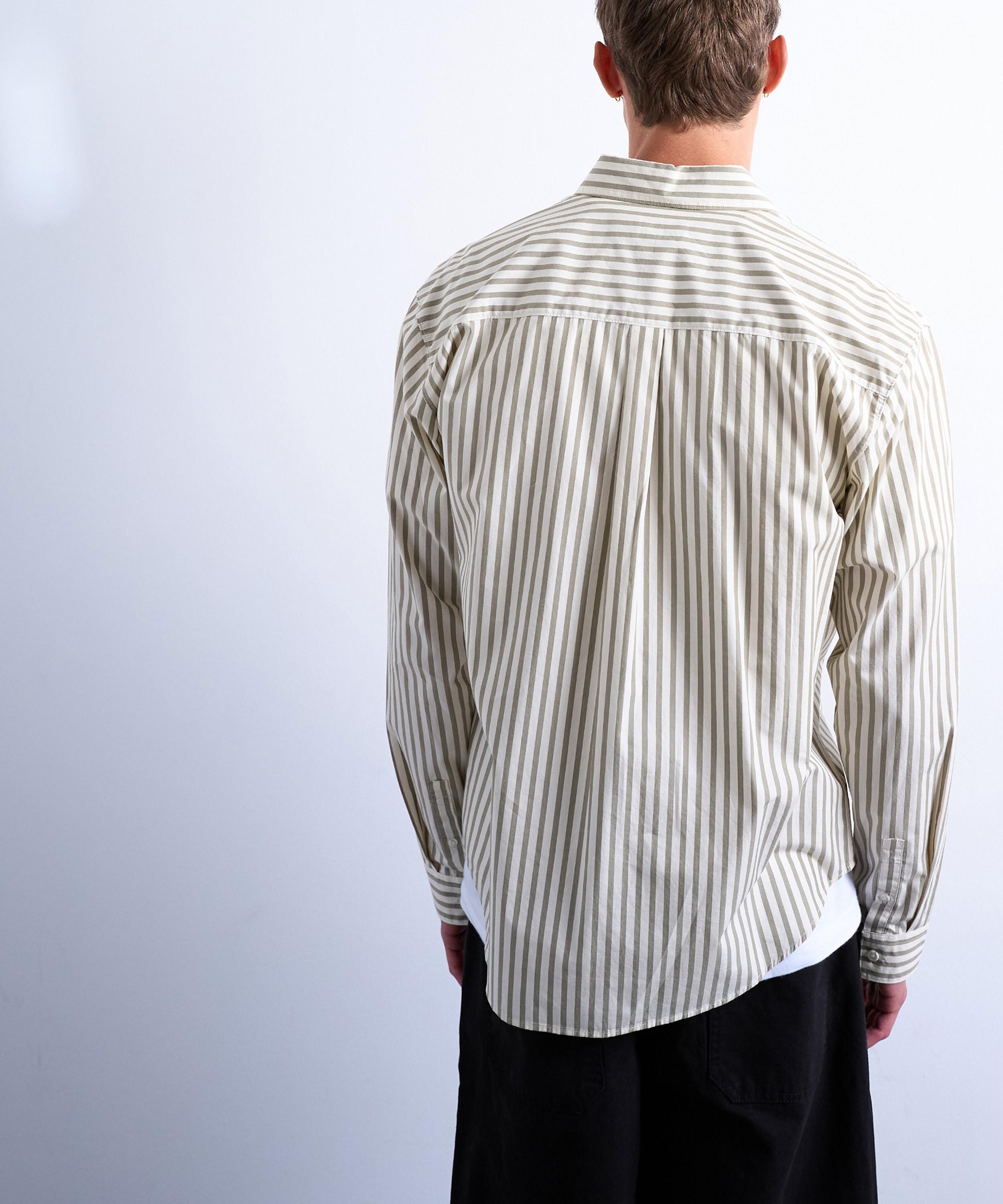 TOPMAN - Relaxed Fit Stripe Shirt image number 4