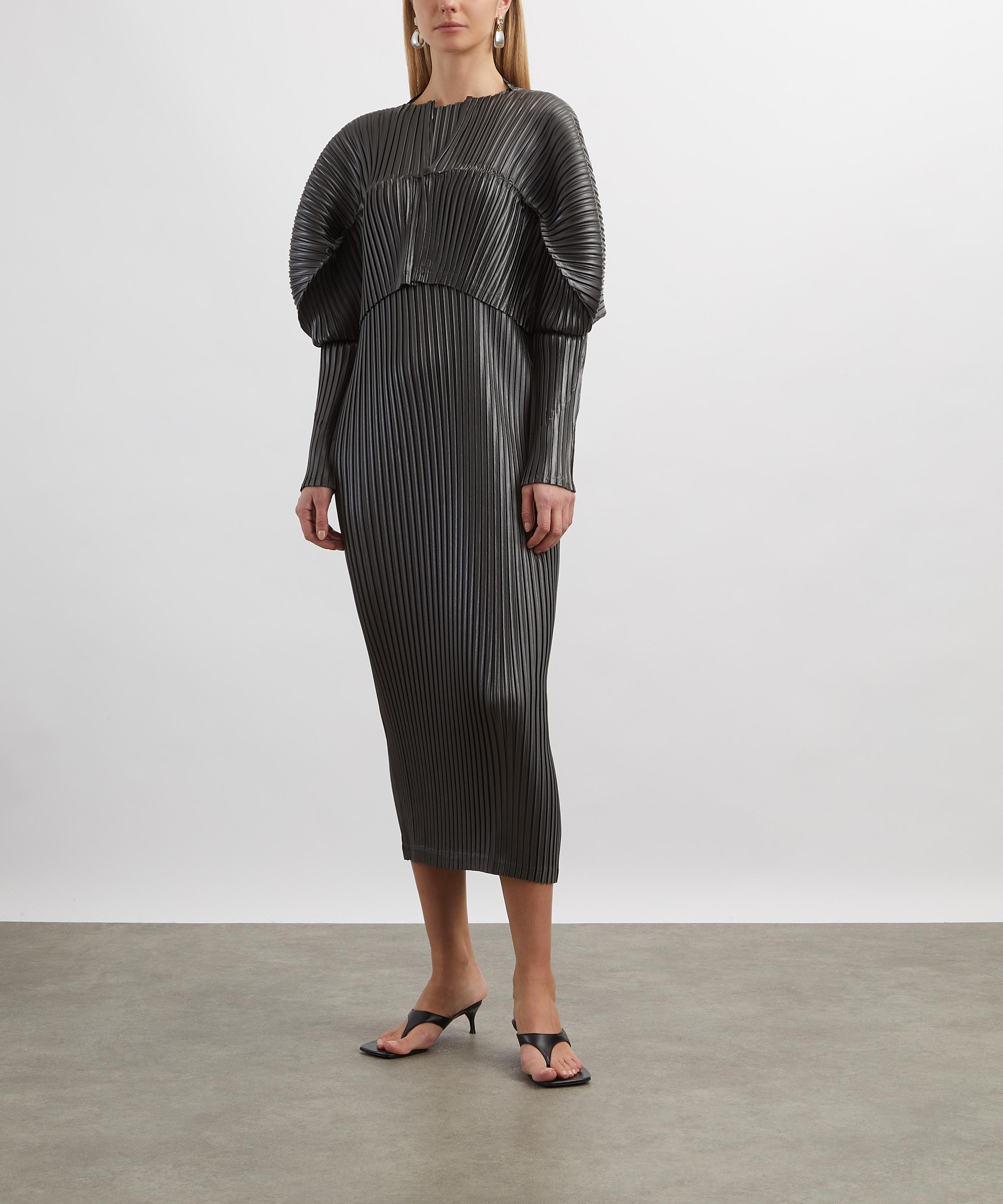 Issey Miyake - GLOSSED-METAL-PLEATS Dress image number 1