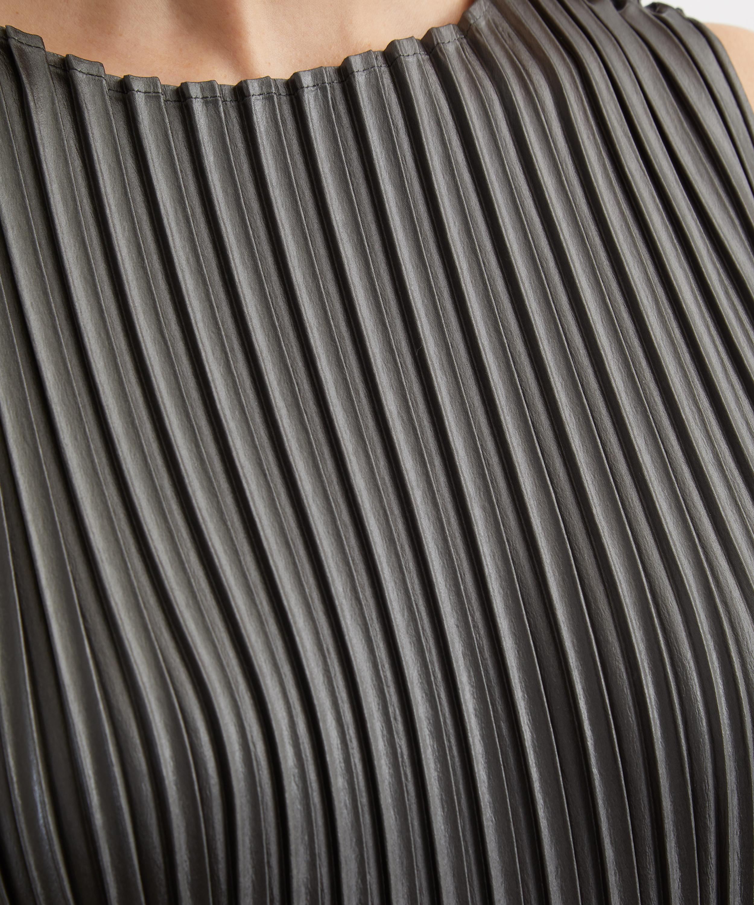 Issey Miyake - GLOSSED-METAL-PLEATS Dress image number 4