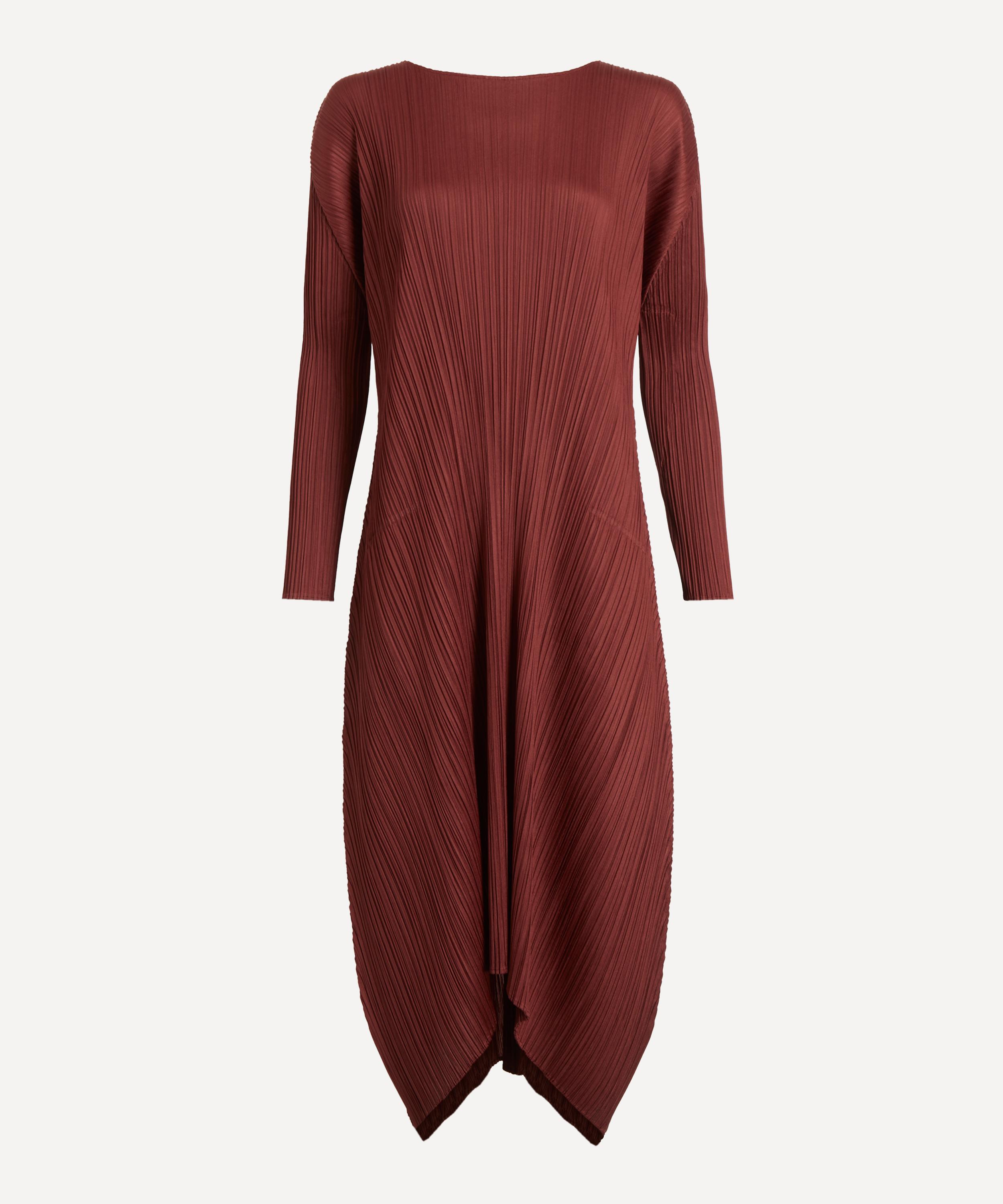 Pleats Please Issey Miyake - MONTHLY COLOURS OCTOBER Long-Sleeve Dress