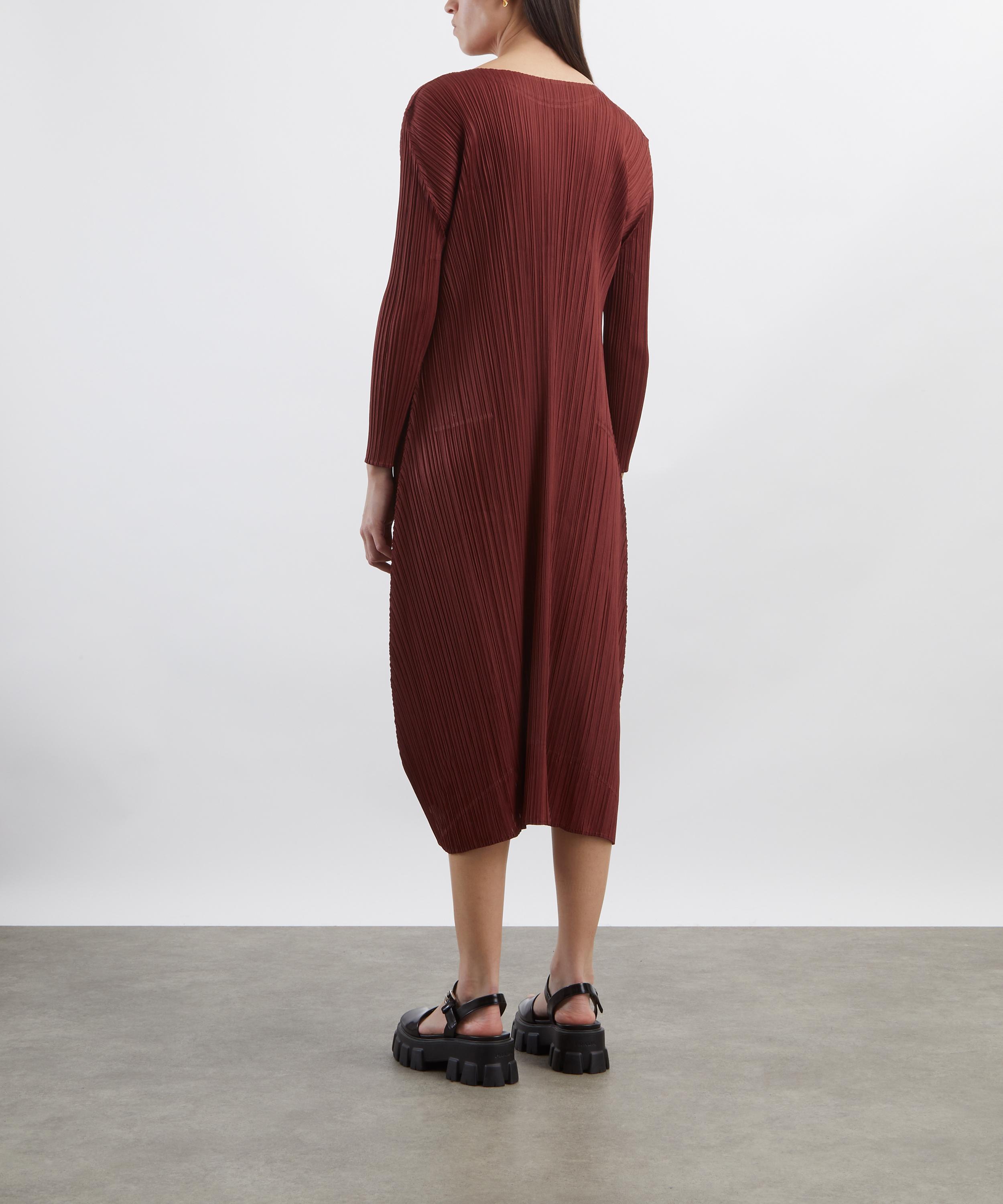 Pleats Please Issey Miyake - MONTHLY COLOURS OCTOBER Long-Sleeve Dress image number 3