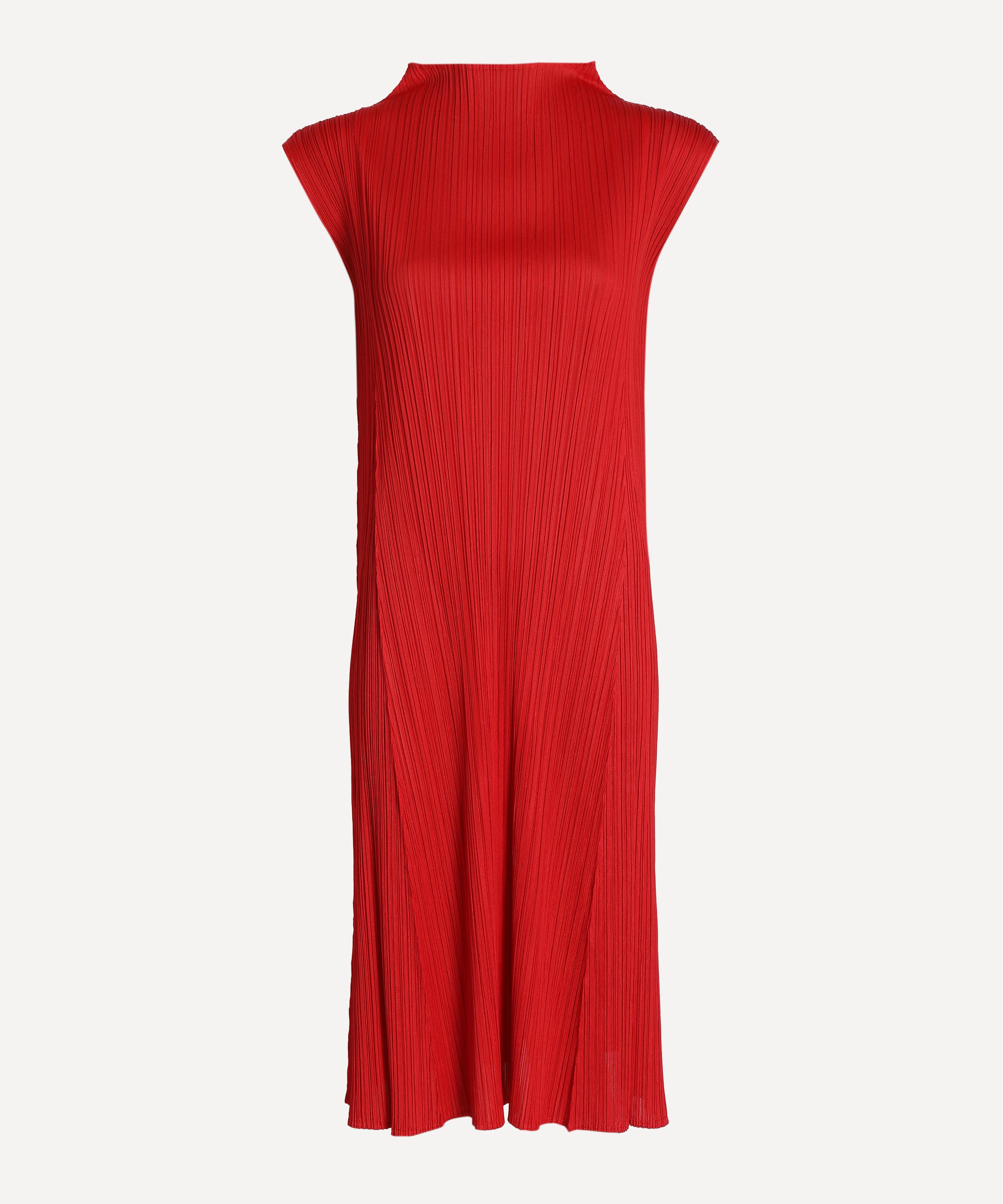 Pleats Please Issey Miyake - MONTHLY COLOURS: NOVEMBER Pleated Midi Dress