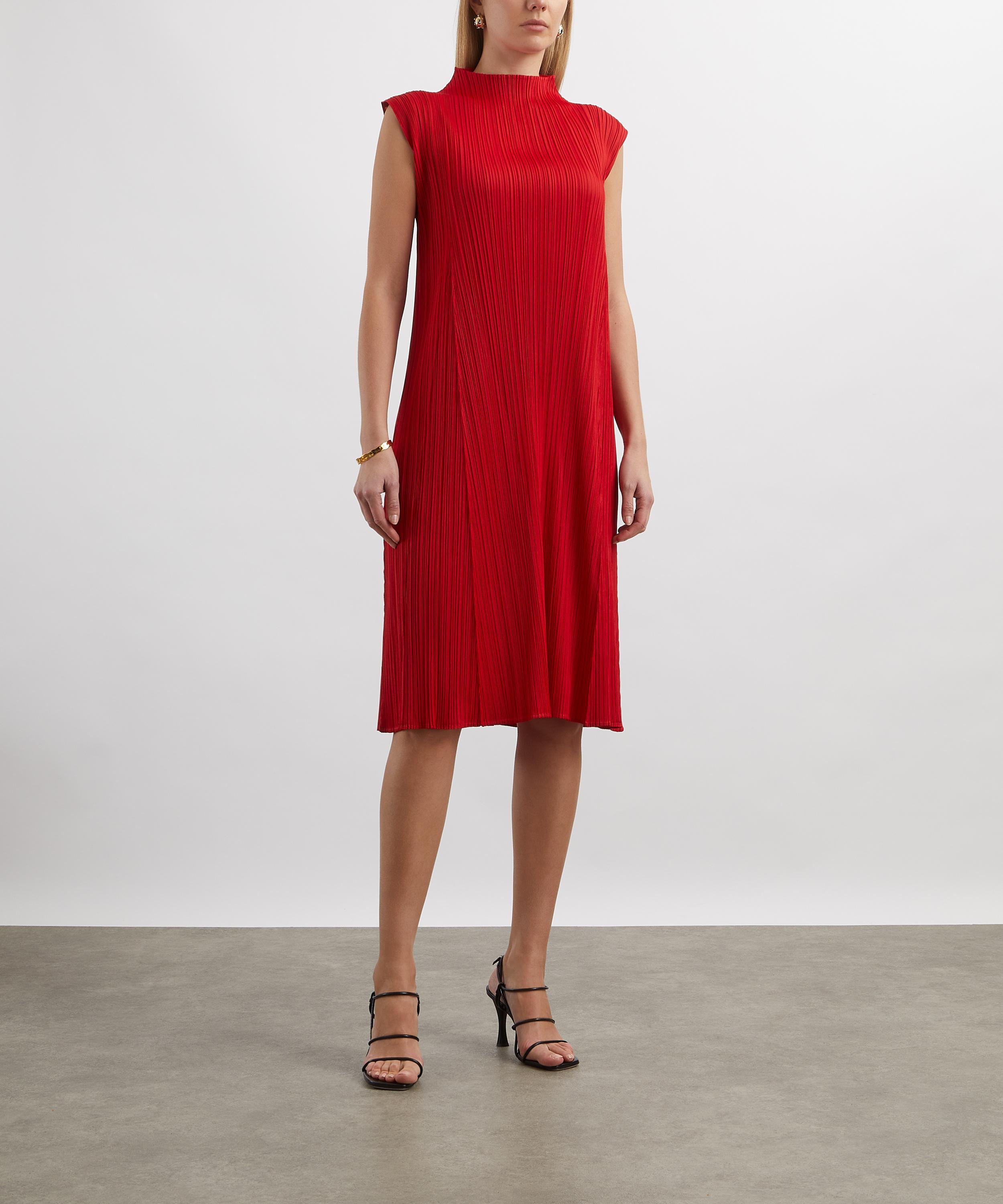 Pleats Please Issey Miyake - MONTHLY COLOURS: NOVEMBER Pleated Midi Dress image number 2