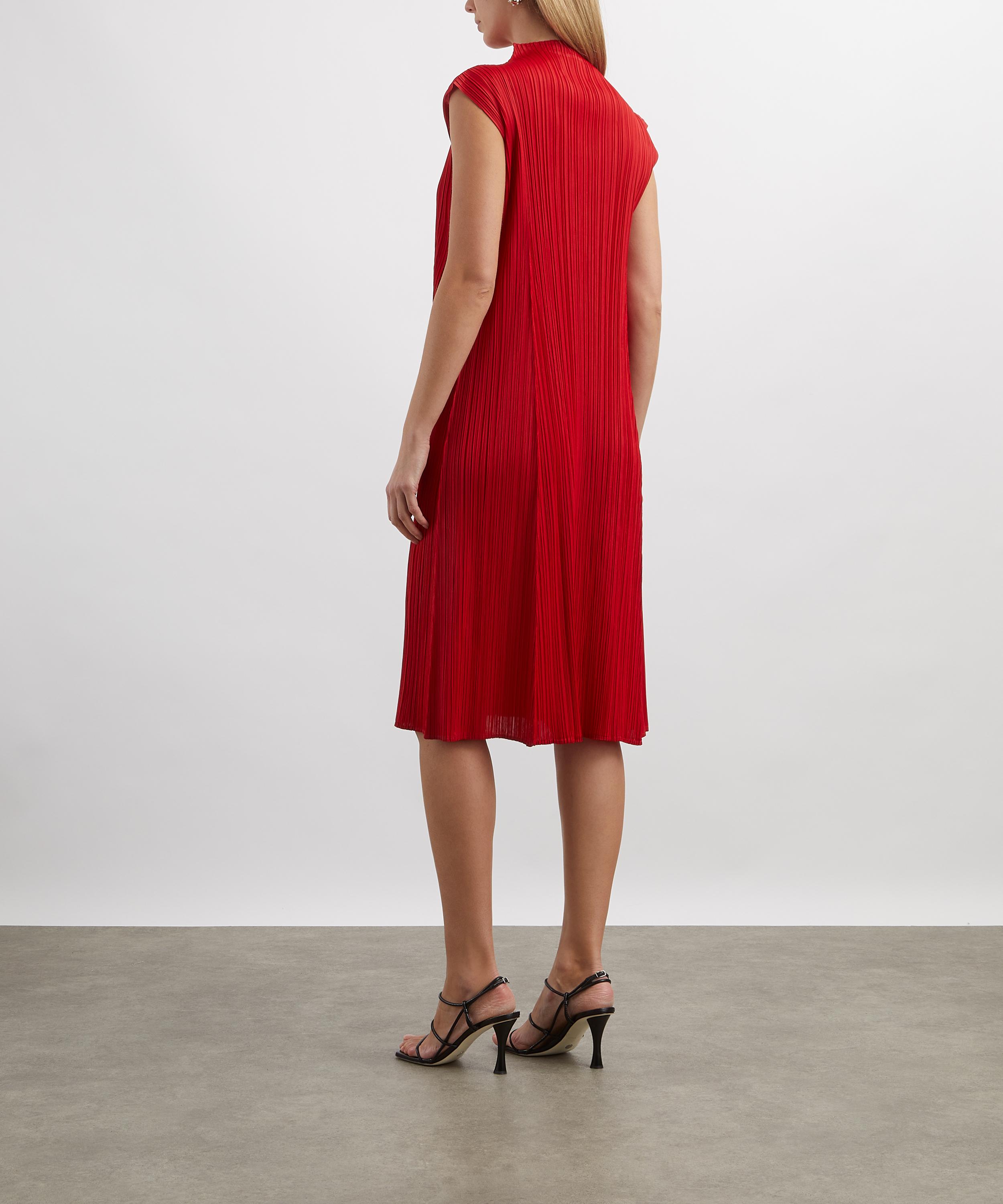 Pleats Please Issey Miyake - MONTHLY COLOURS: NOVEMBER Pleated Midi Dress image number 3