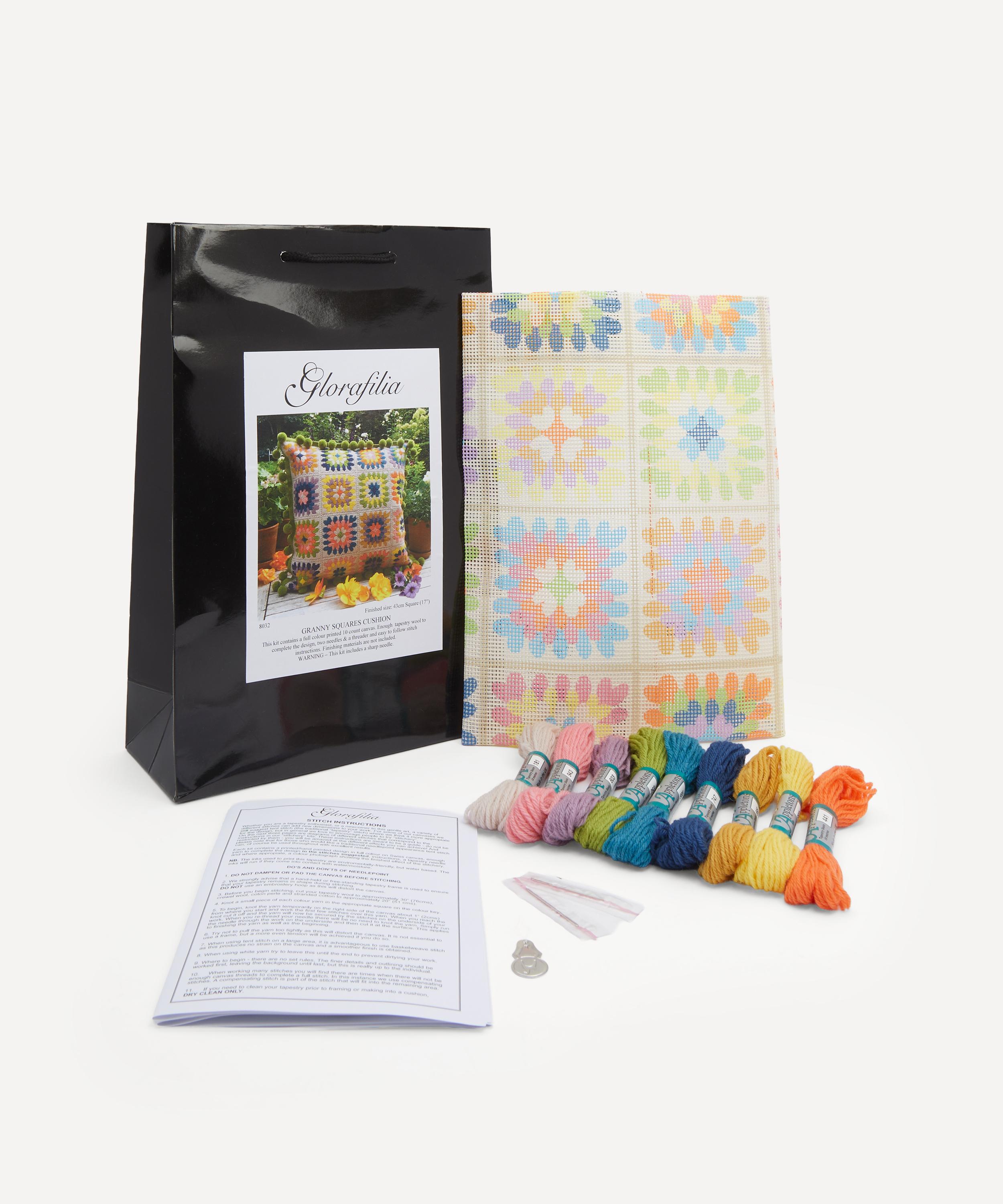 Glorafilia - Granny Squares Cushion Needlepoint Kit image number 1