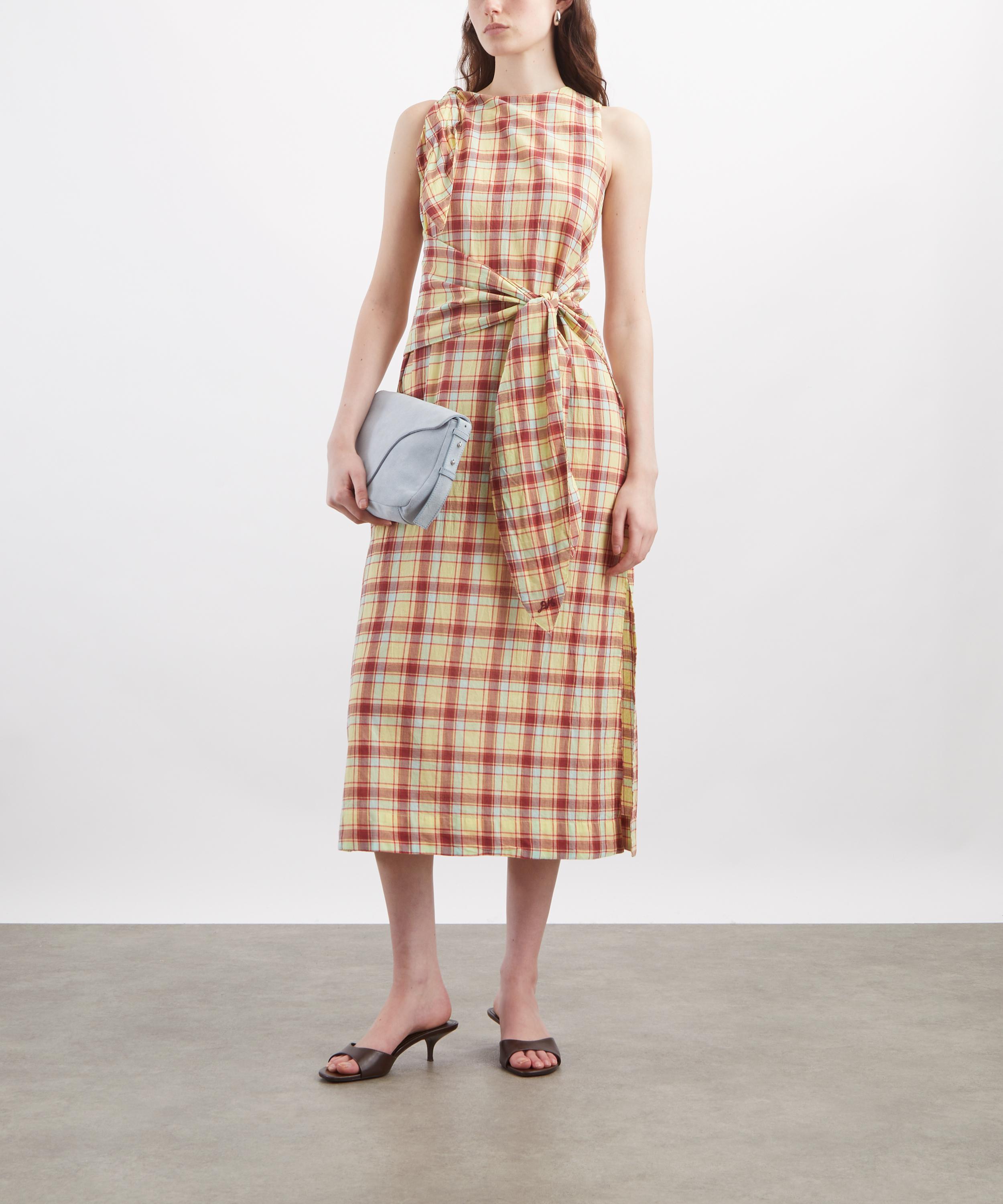 Damson Madder - Estelle Checked Midi Dress image number 1