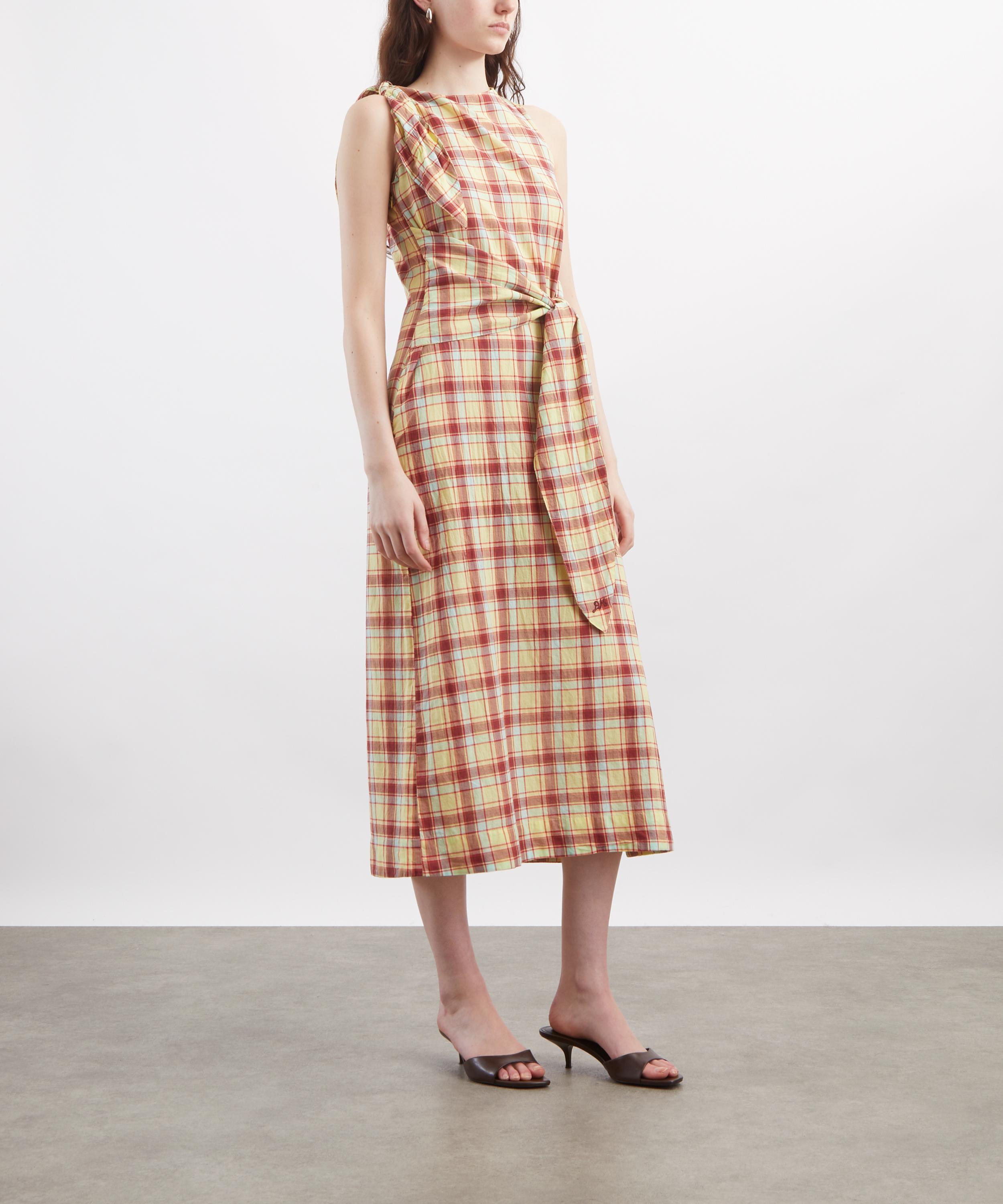 Damson Madder - Estelle Checked Midi Dress image number 2