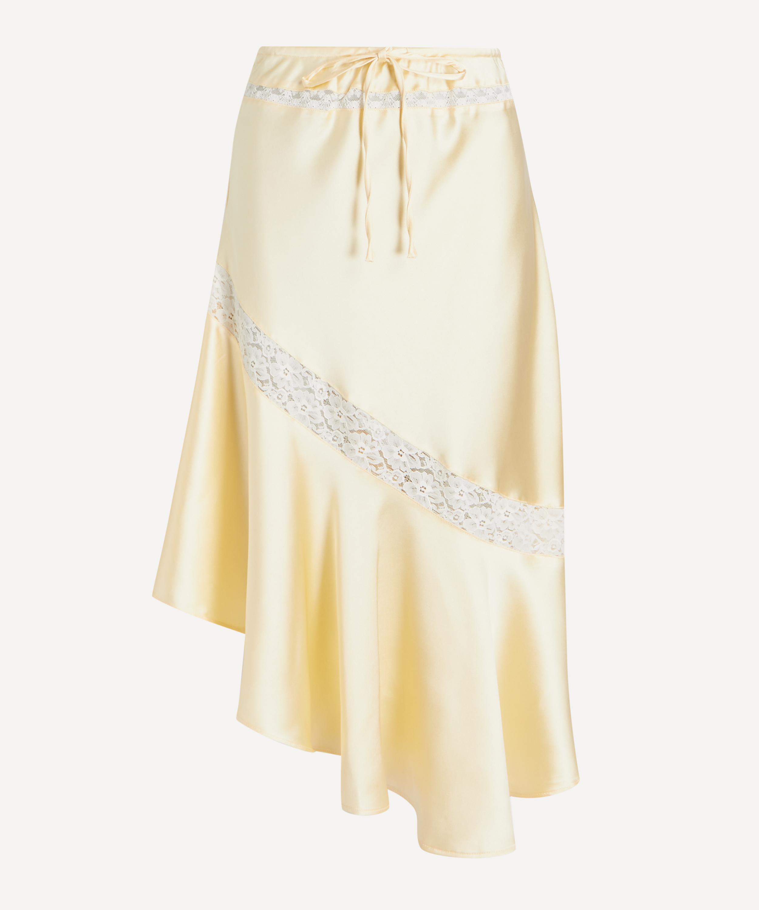 Damson Madder - Delphina Butter Satin Midi Skirt