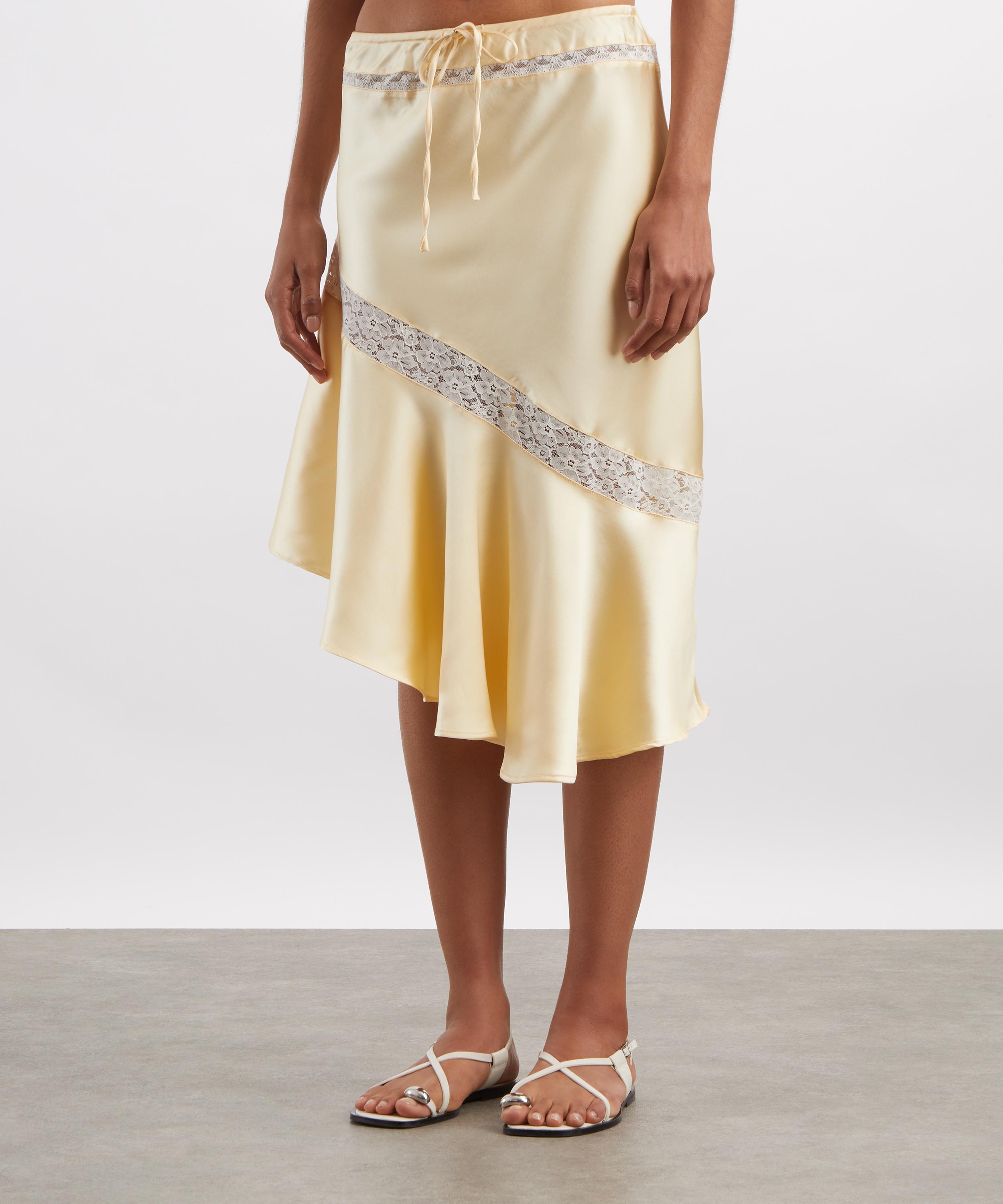Damson Madder - Delphina Butter Satin Midi Skirt image number 2