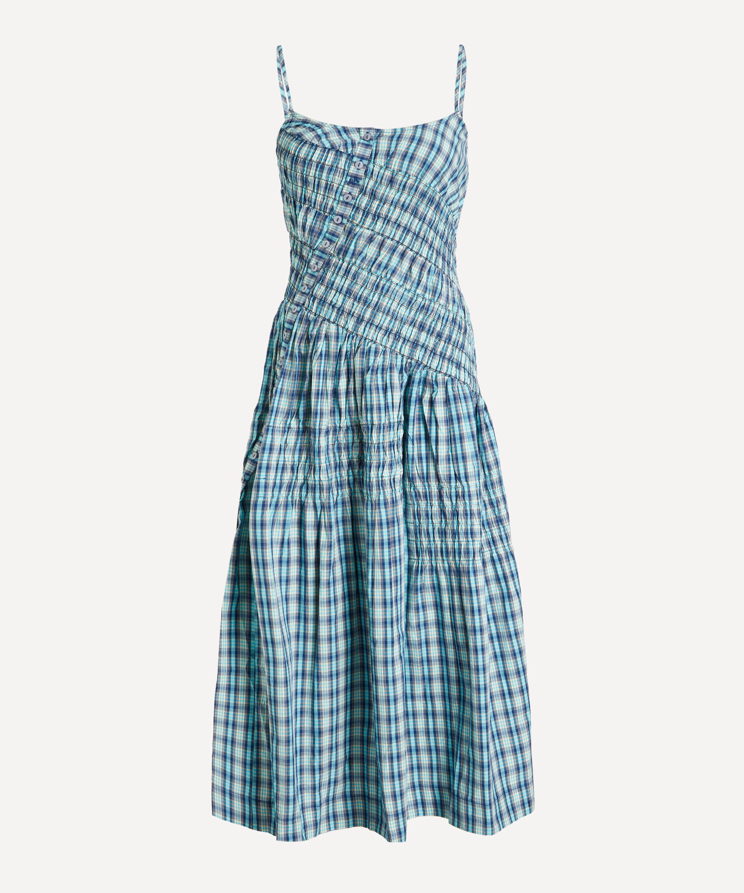 Damson Madder - Lyra Tomboy Check Midi Dress
