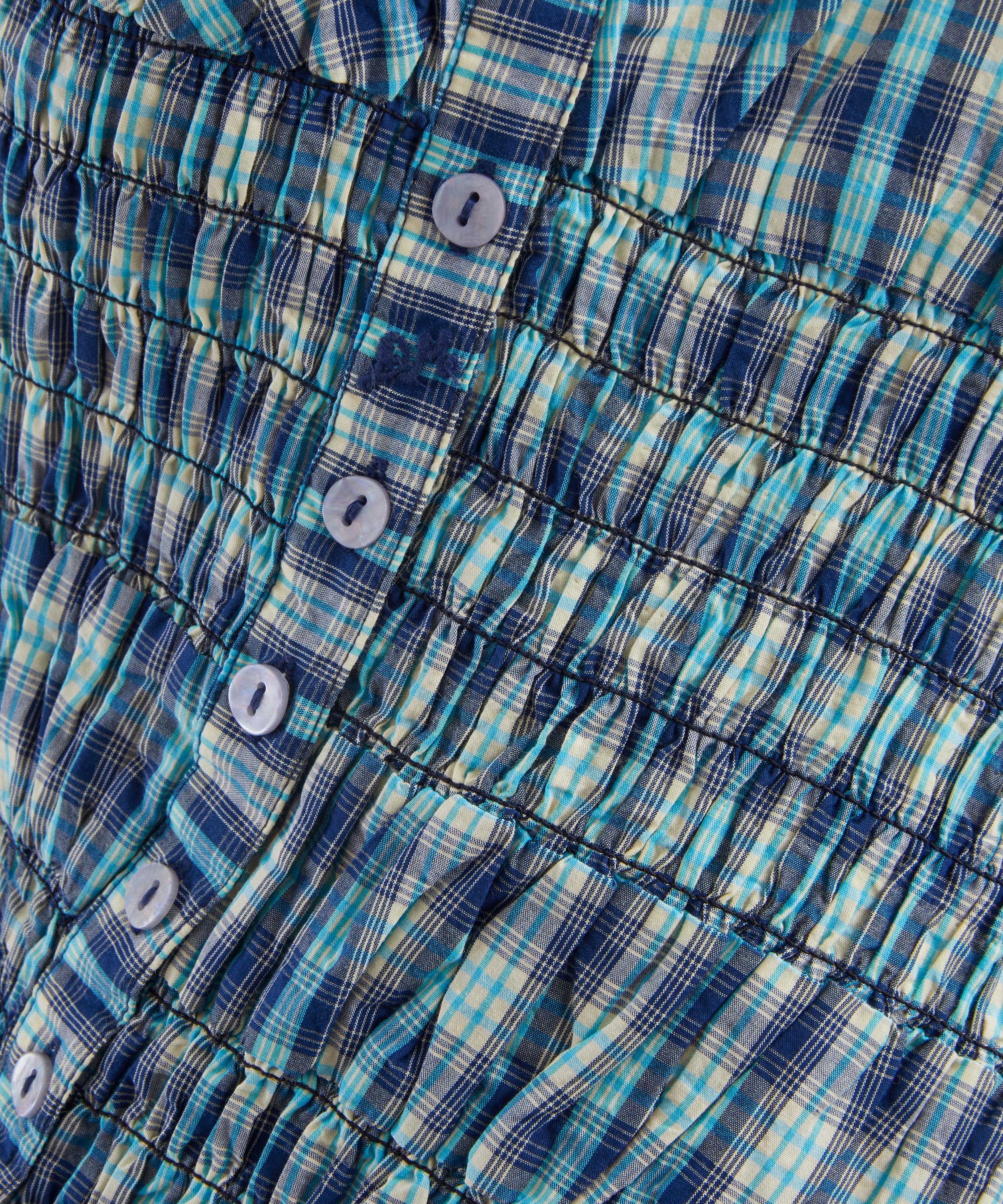 Damson Madder - Lyra Tomboy Check Midi Dress image number 4