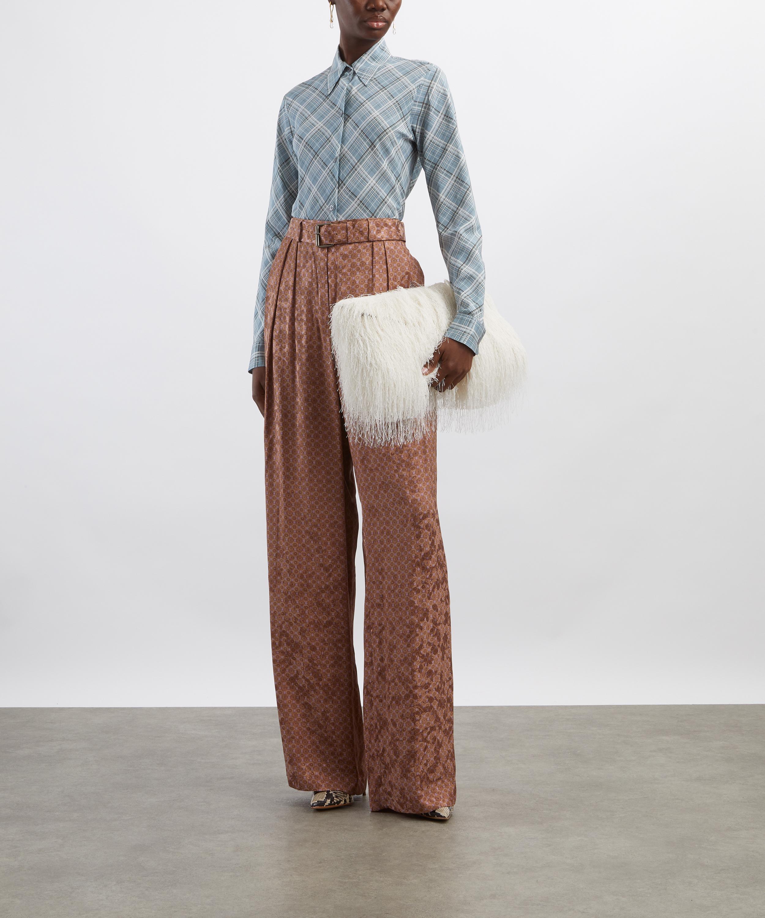 Dries Van Noten - Check Silk Shirt image number 1