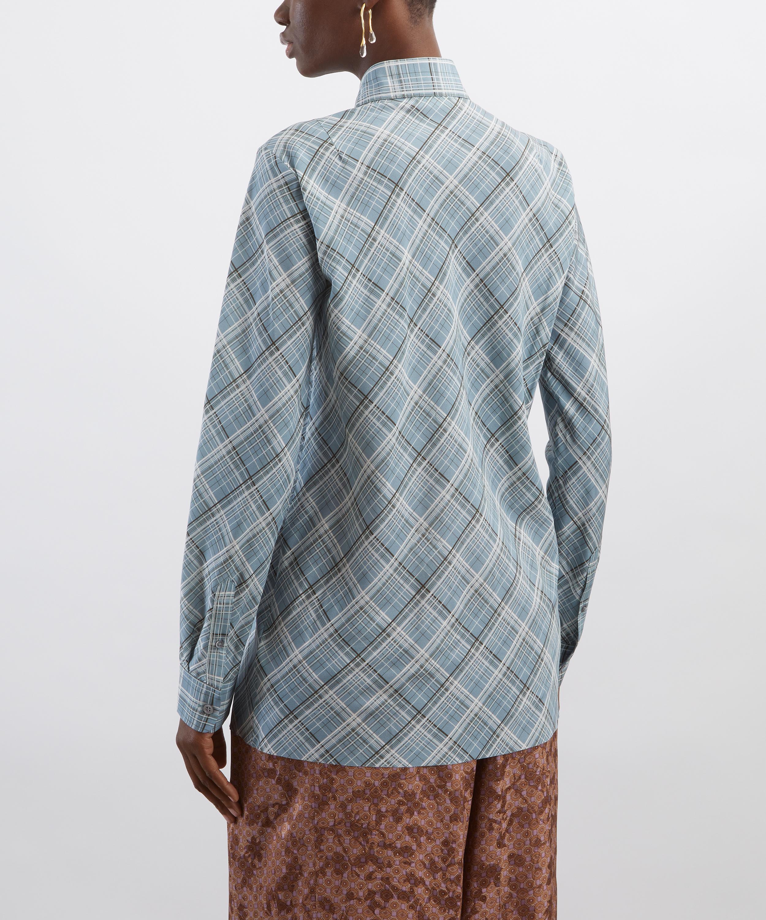 Dries Van Noten - Check Silk Shirt image number 3
