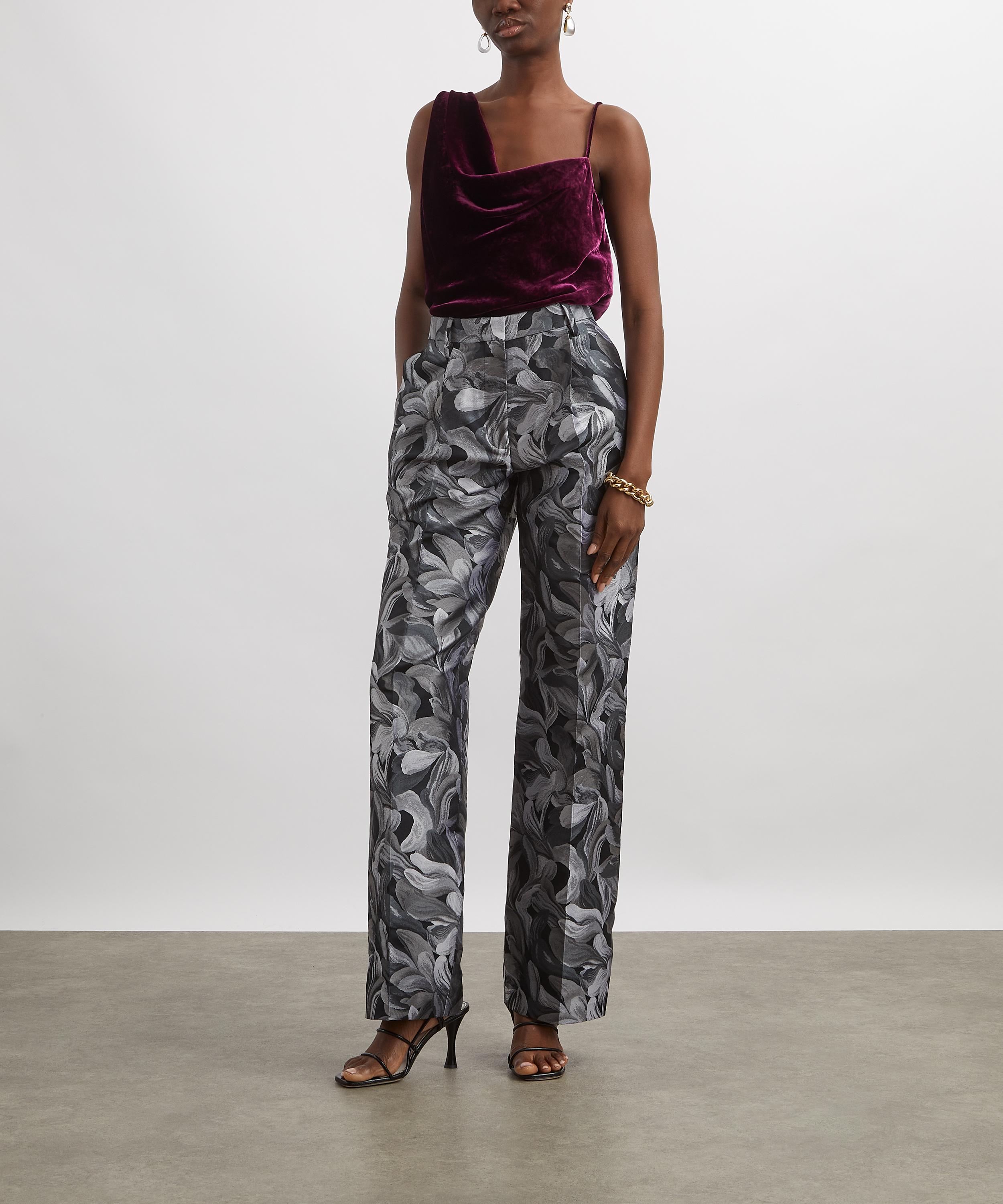 Dries Van Noten - Tailored Floral Brushstroke Trousers image number 1