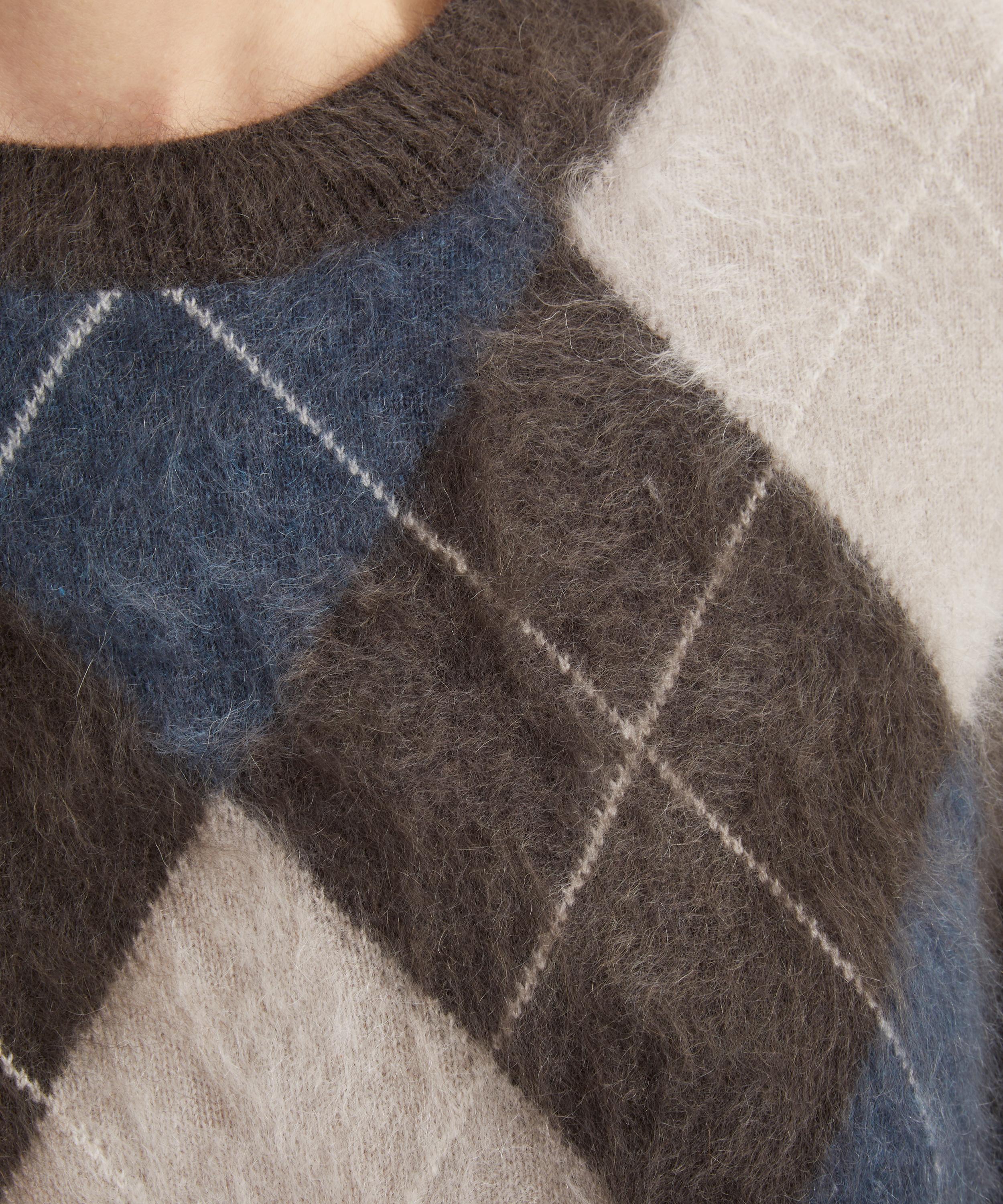 LISA YANG - Margy Argyle Cashmere Sweater image number 4