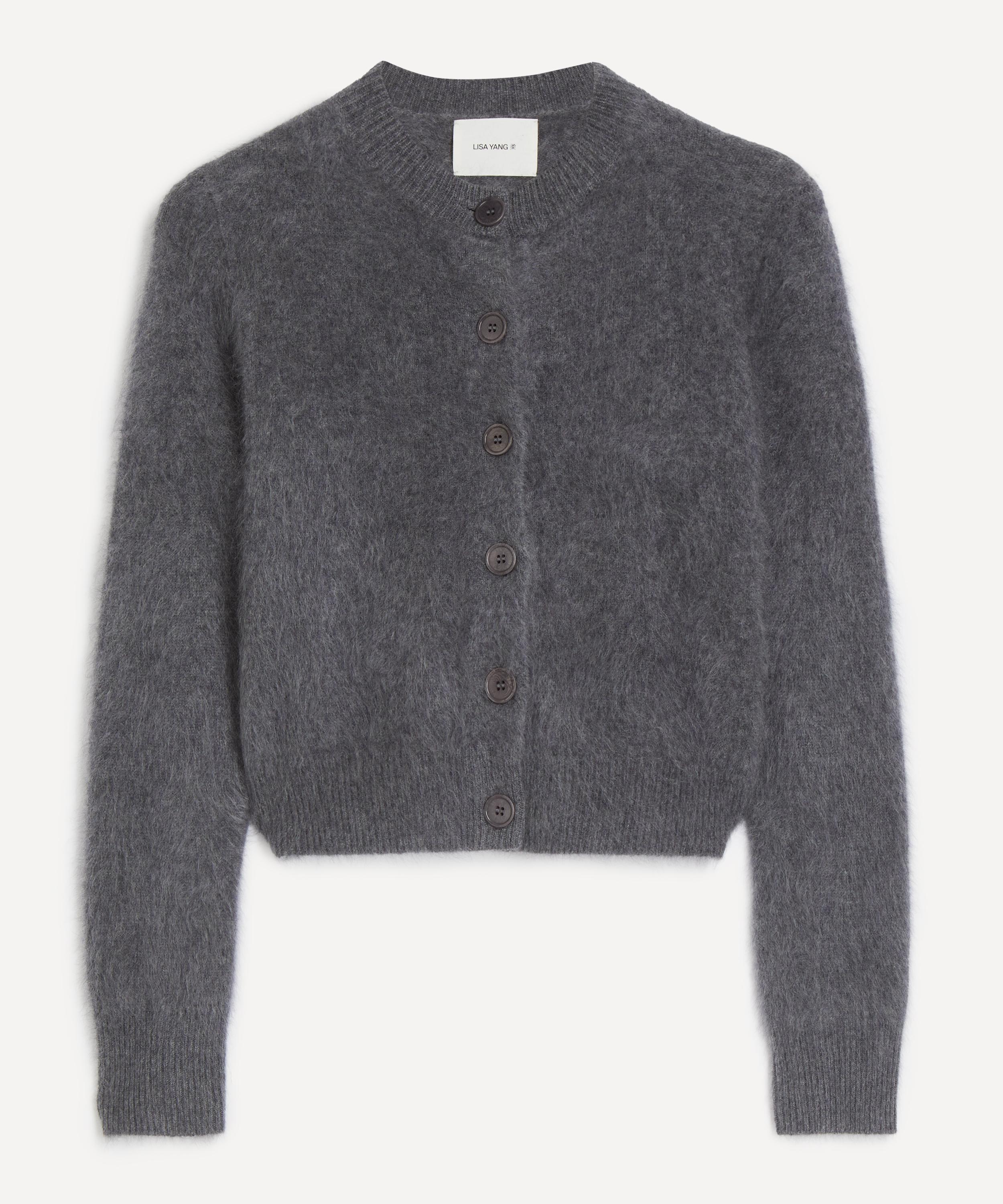 LISA YANG - Azalea Brushed Cashmere Cardigan image number 0