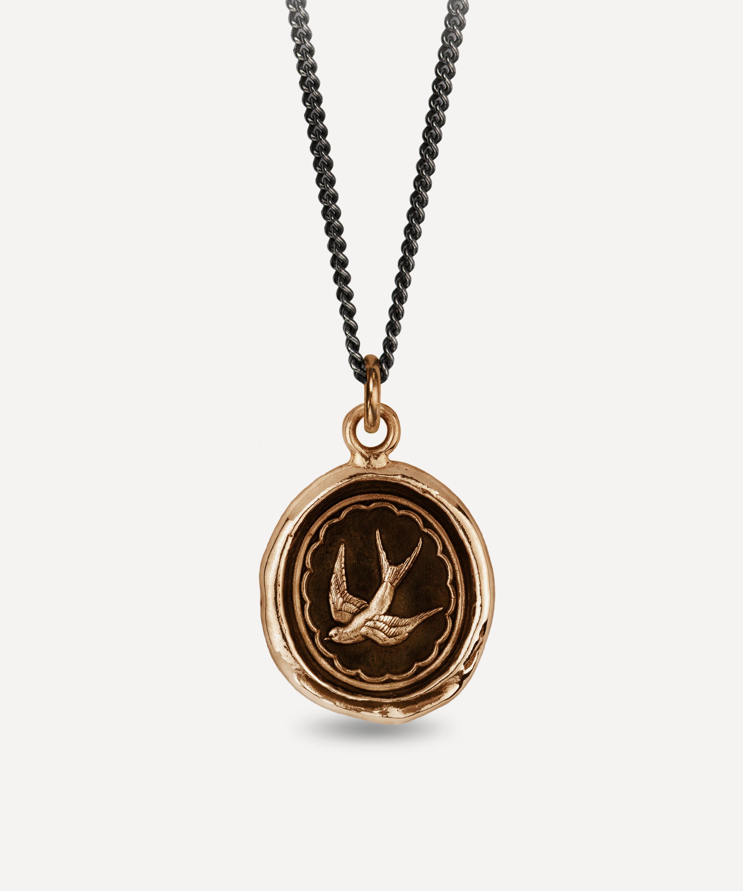 Pyrrha - Bronze Free Spirited Pendant Necklace
