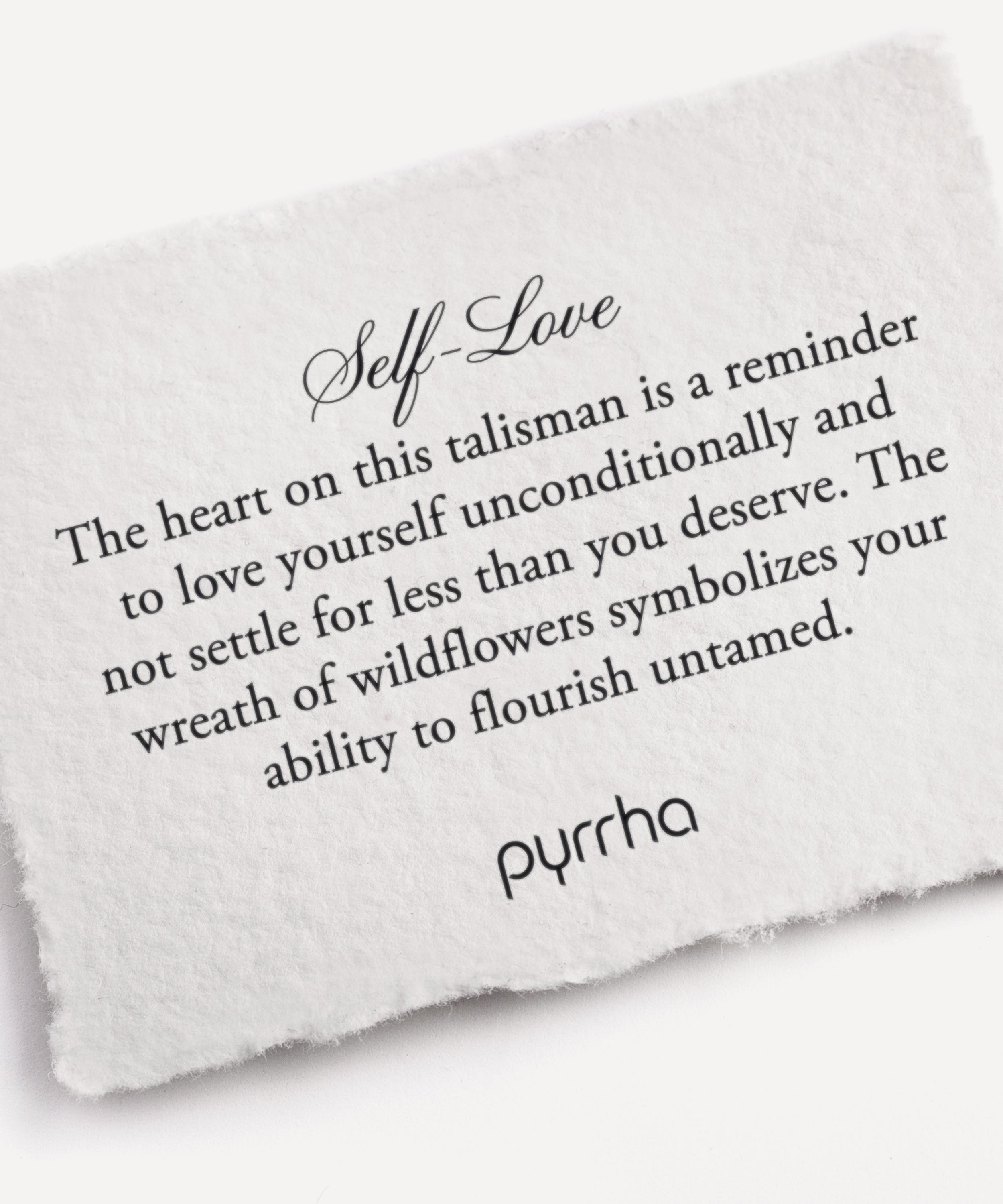 Pyrrha - Sterling Silver Self-Love Diamond Pendant Necklace image number 2