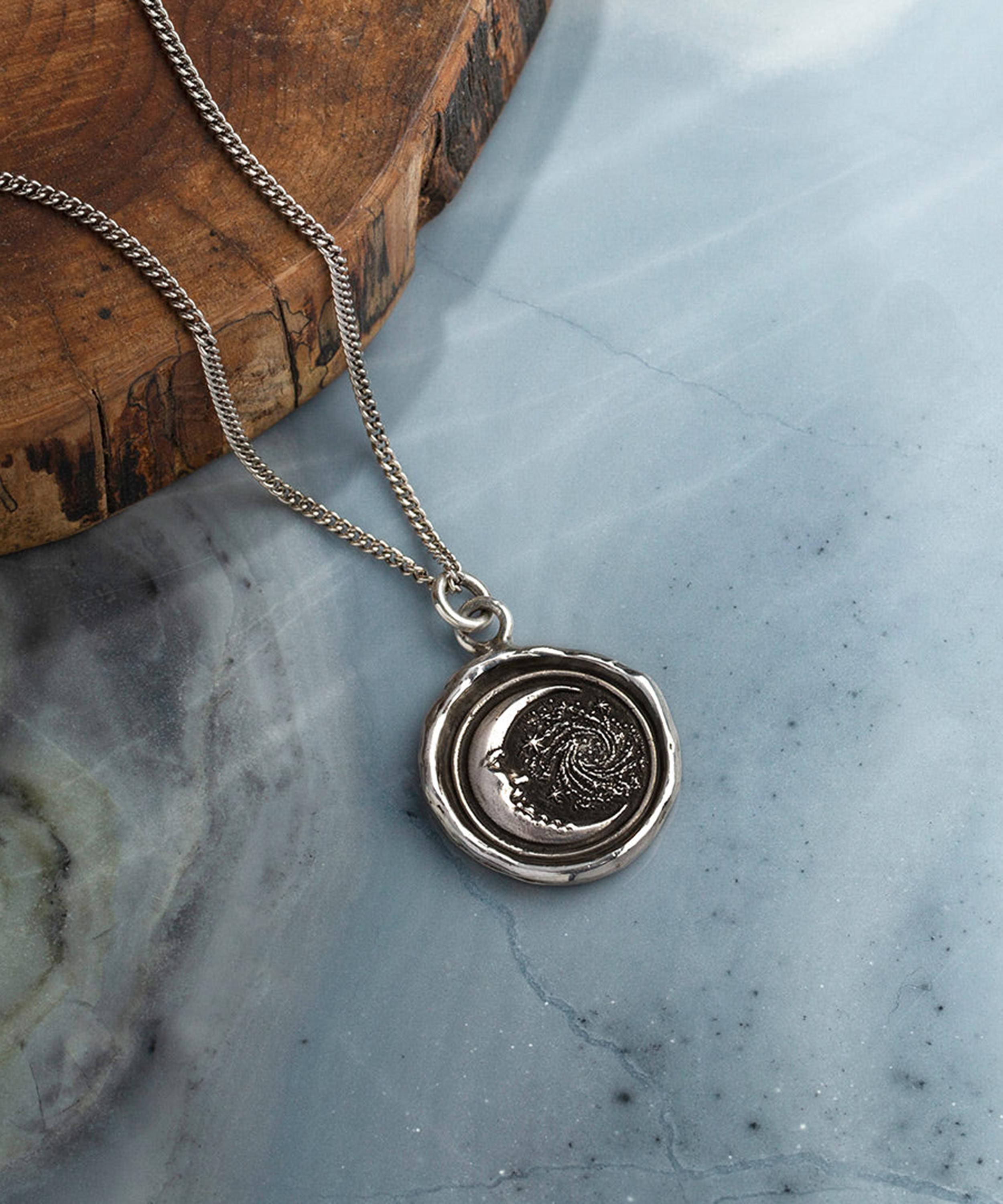 Pyrrha - Sterling Silver Trust the Universe Pendant Necklace image number 2