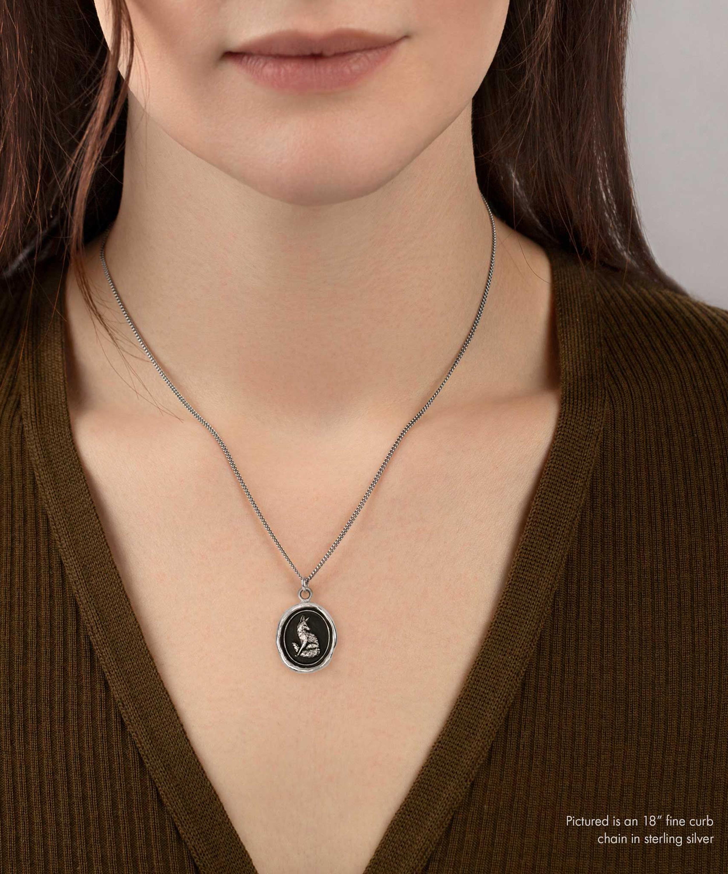 Pyrrha - Sterling Silver Trust in Yourself Pendant Necklace image number 1