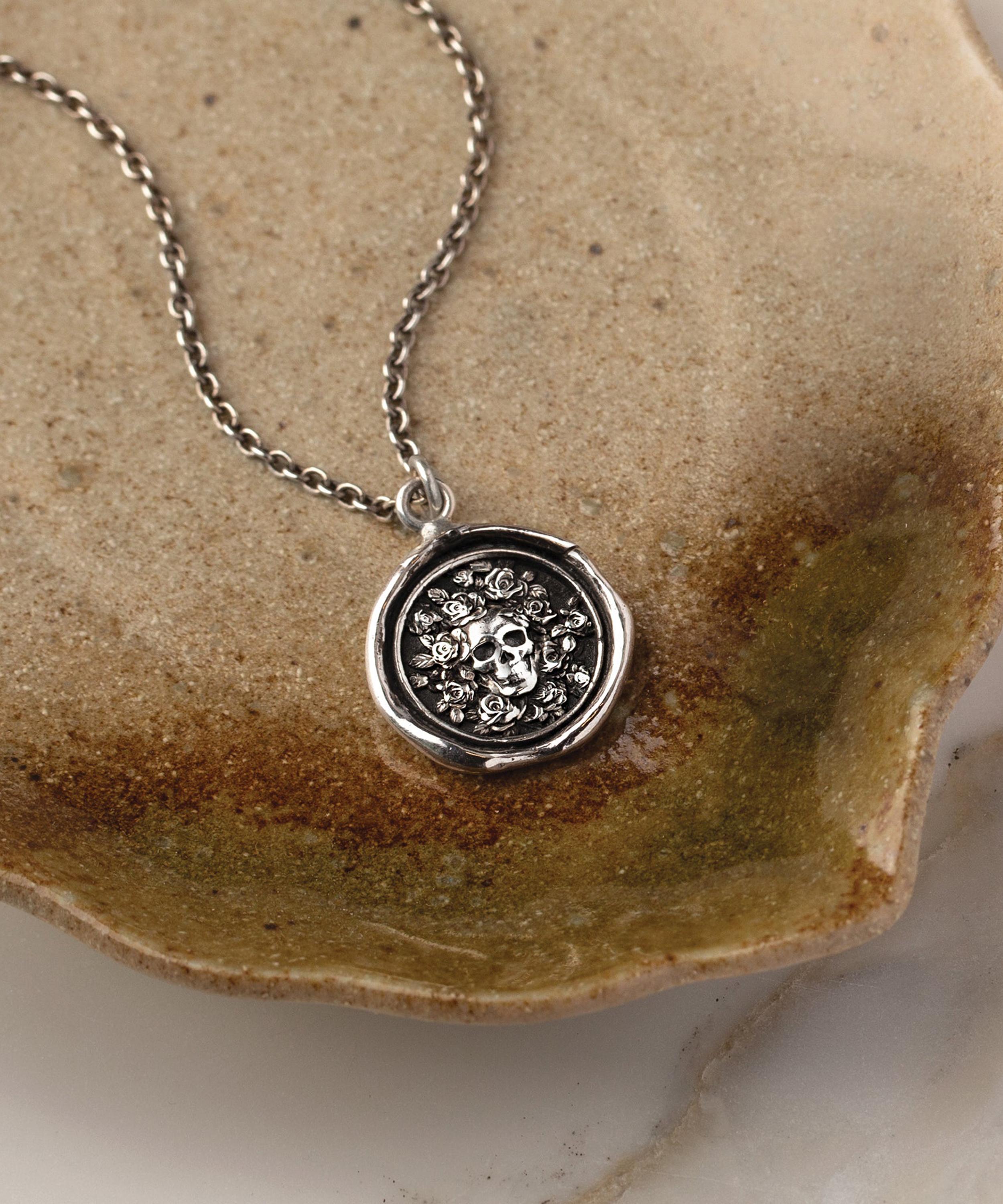 Pyrrha - Sterling Silver Live Every Moment Pendant Necklace image number 2