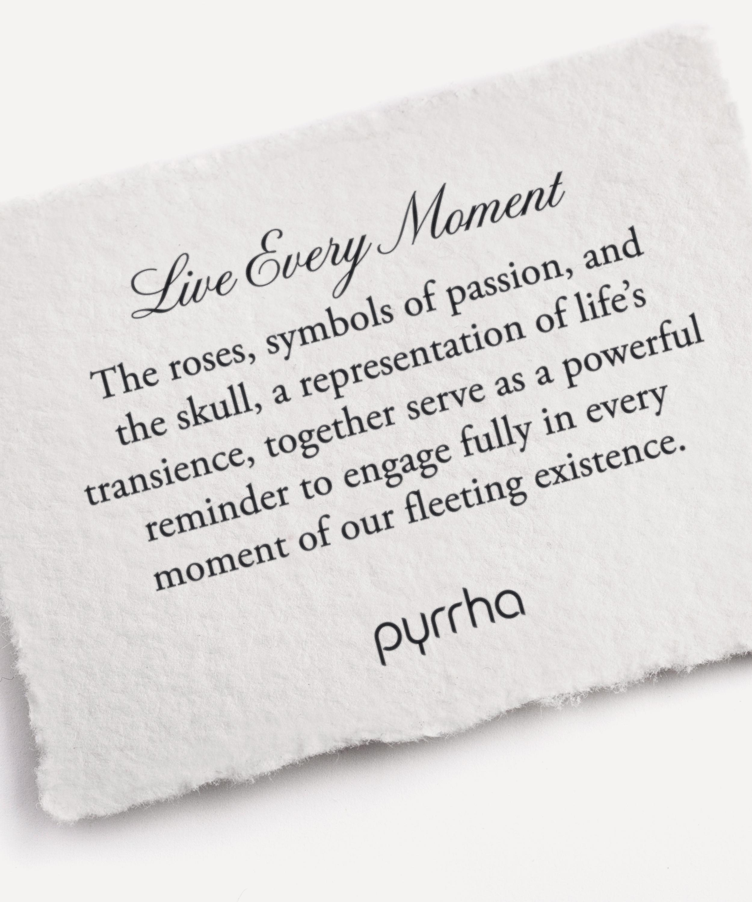 Pyrrha - Sterling Silver Live Every Moment Pendant Necklace image number 4