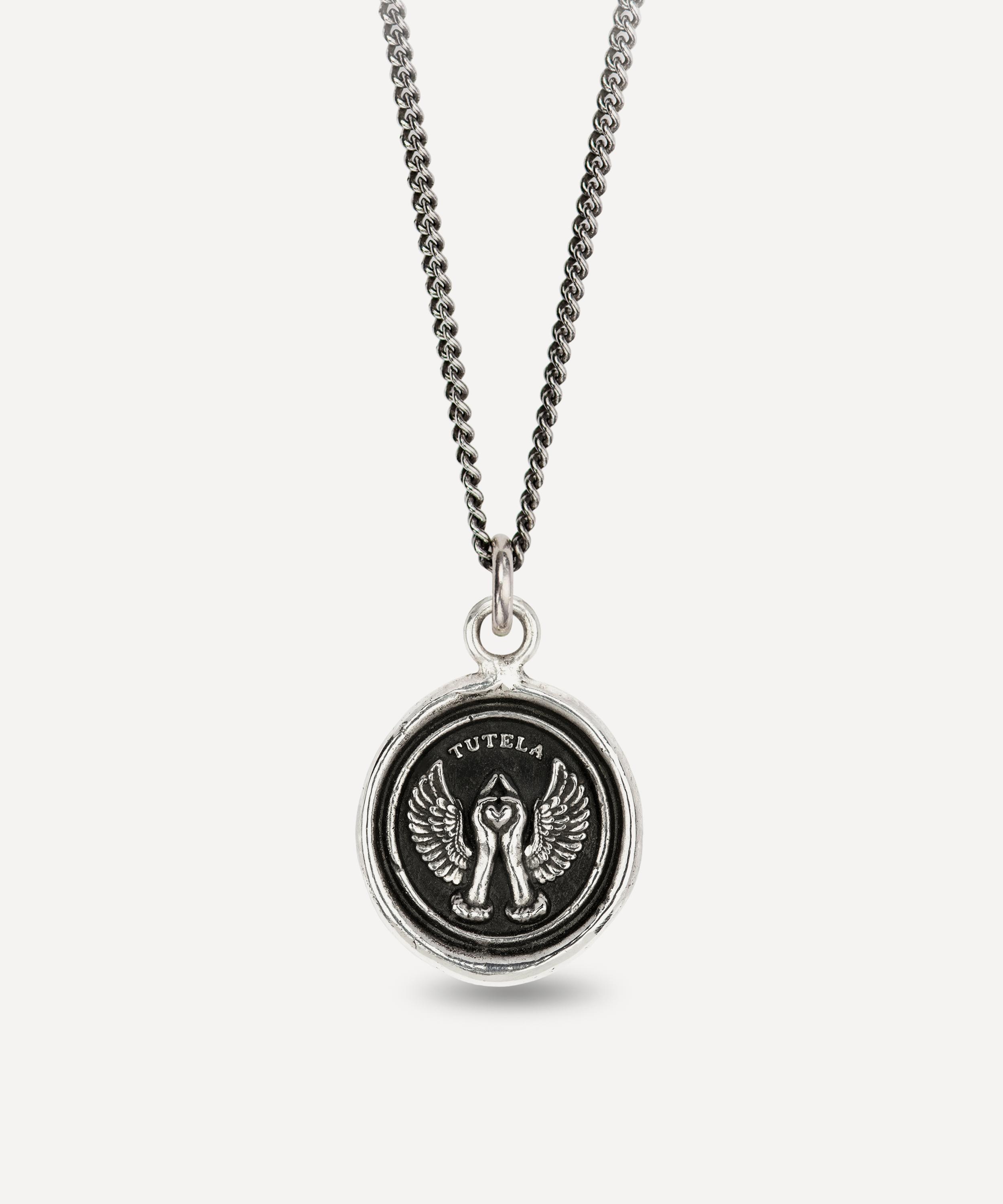 Pyrrha - Sterling Silver Love and Protection Pendant Necklace