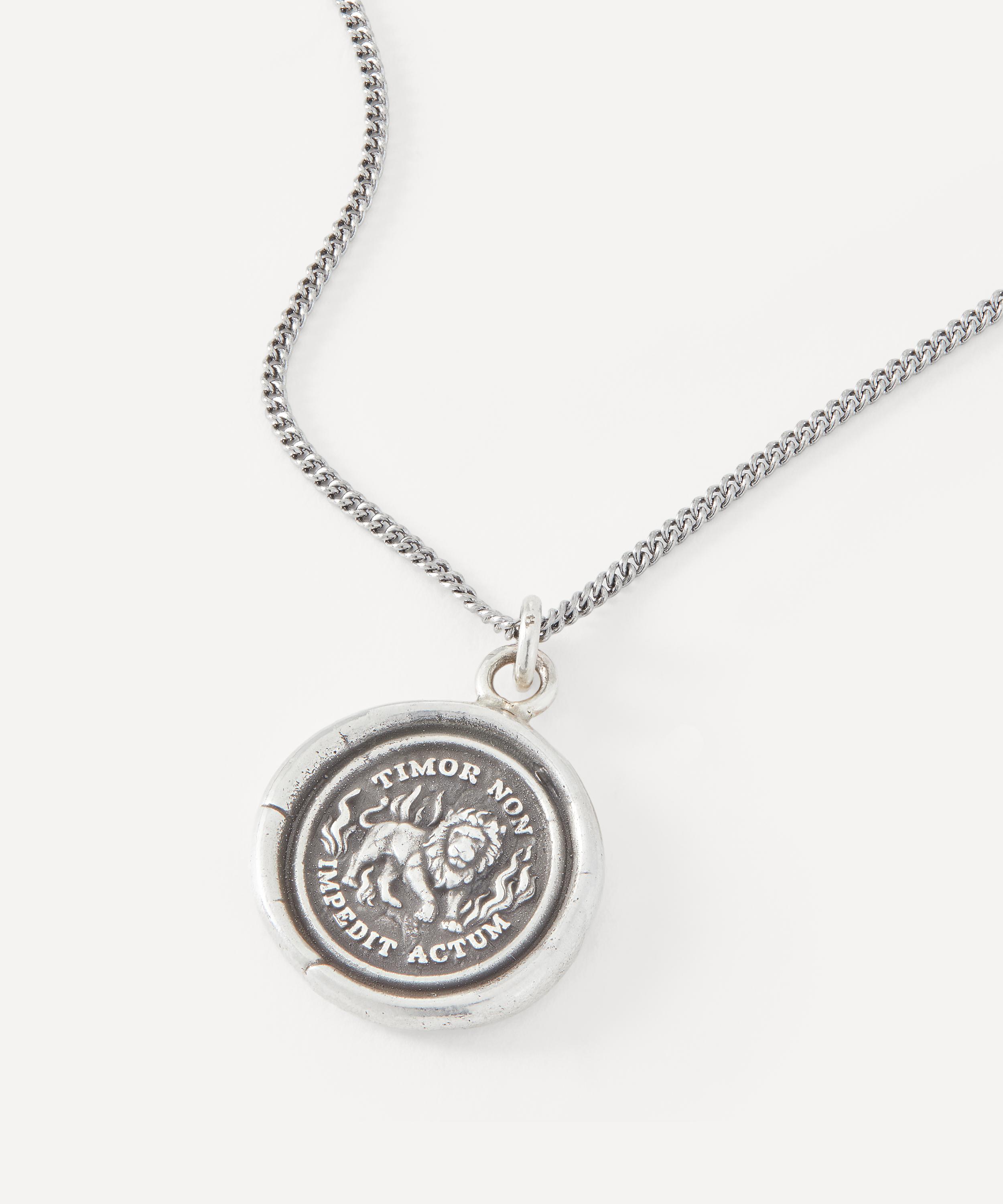 Pyrrha - Sterling Silver Feel the Fear Pendant Necklace
